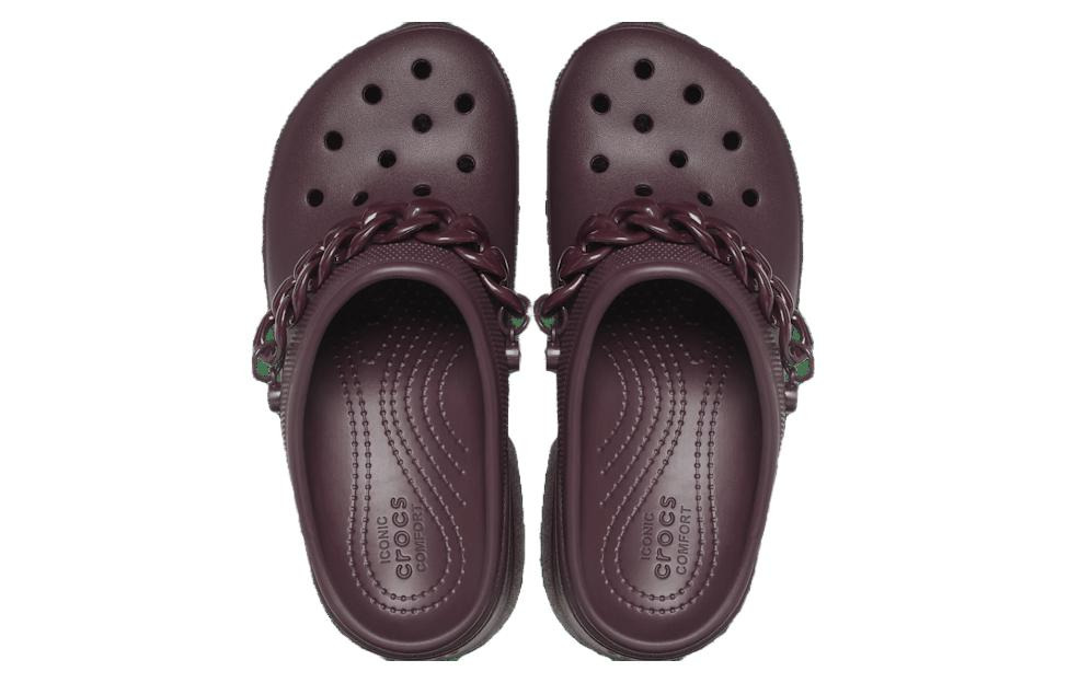 (WMNS) Crocs Siren Chain Clog 'Dark Cherry' 209018-6WD - 6