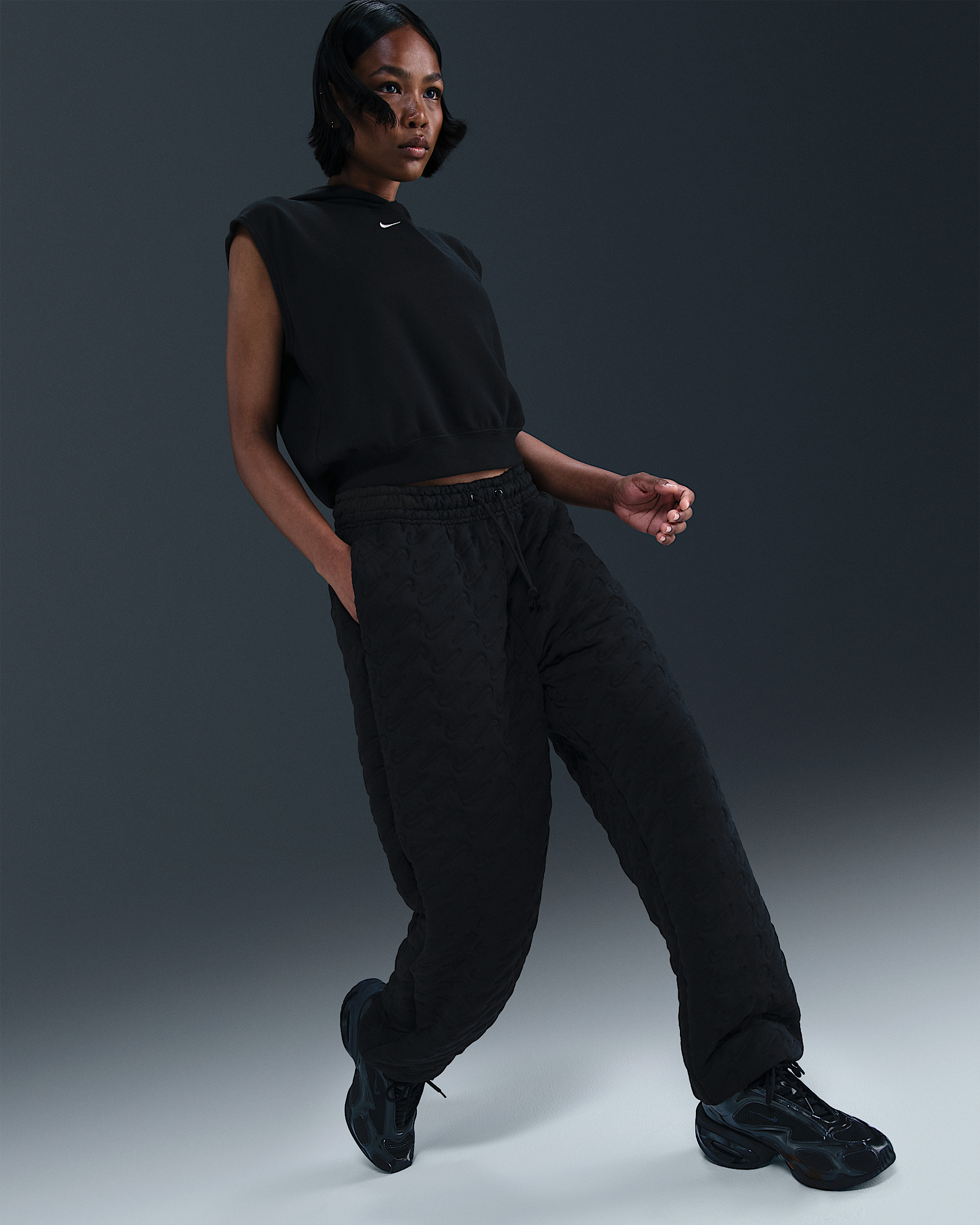 Nike Sportswear Phoenix Fleece Women's Oversized High-Waisted Jacquard Pants - 5