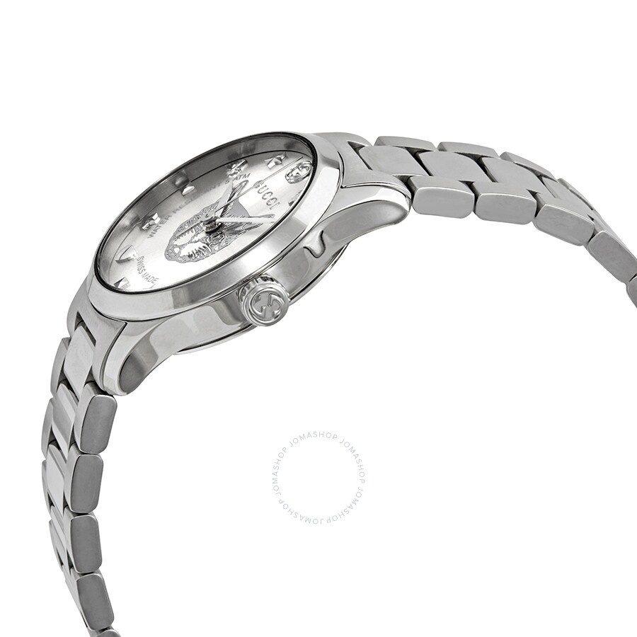 Gucci G-Timeless Silver Dial Ladies Watch YA126595 - 2