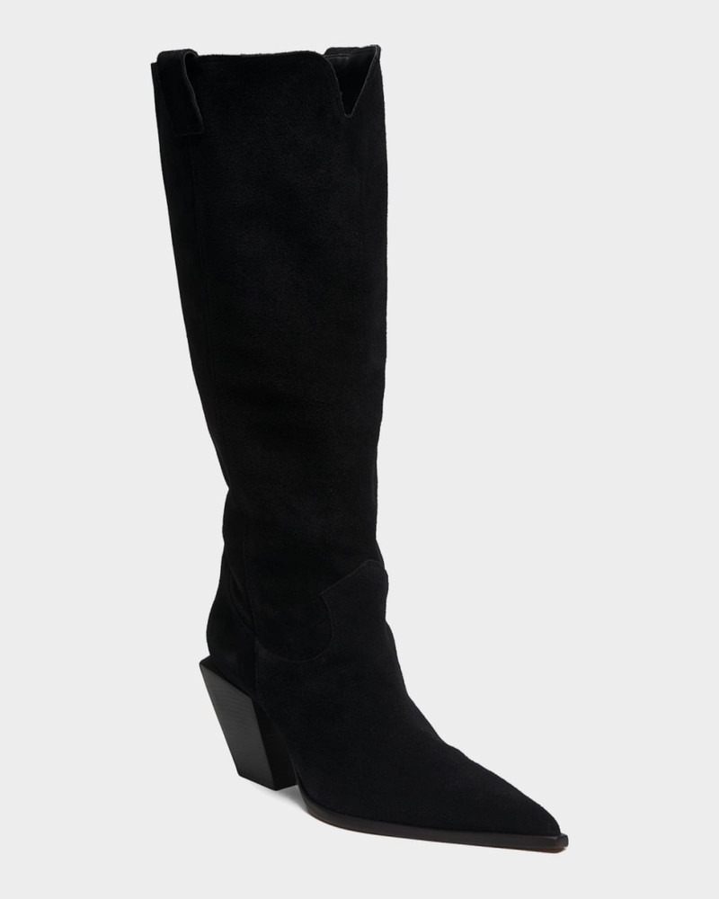 85mm Maine Up Suede Knee-High Boots 4