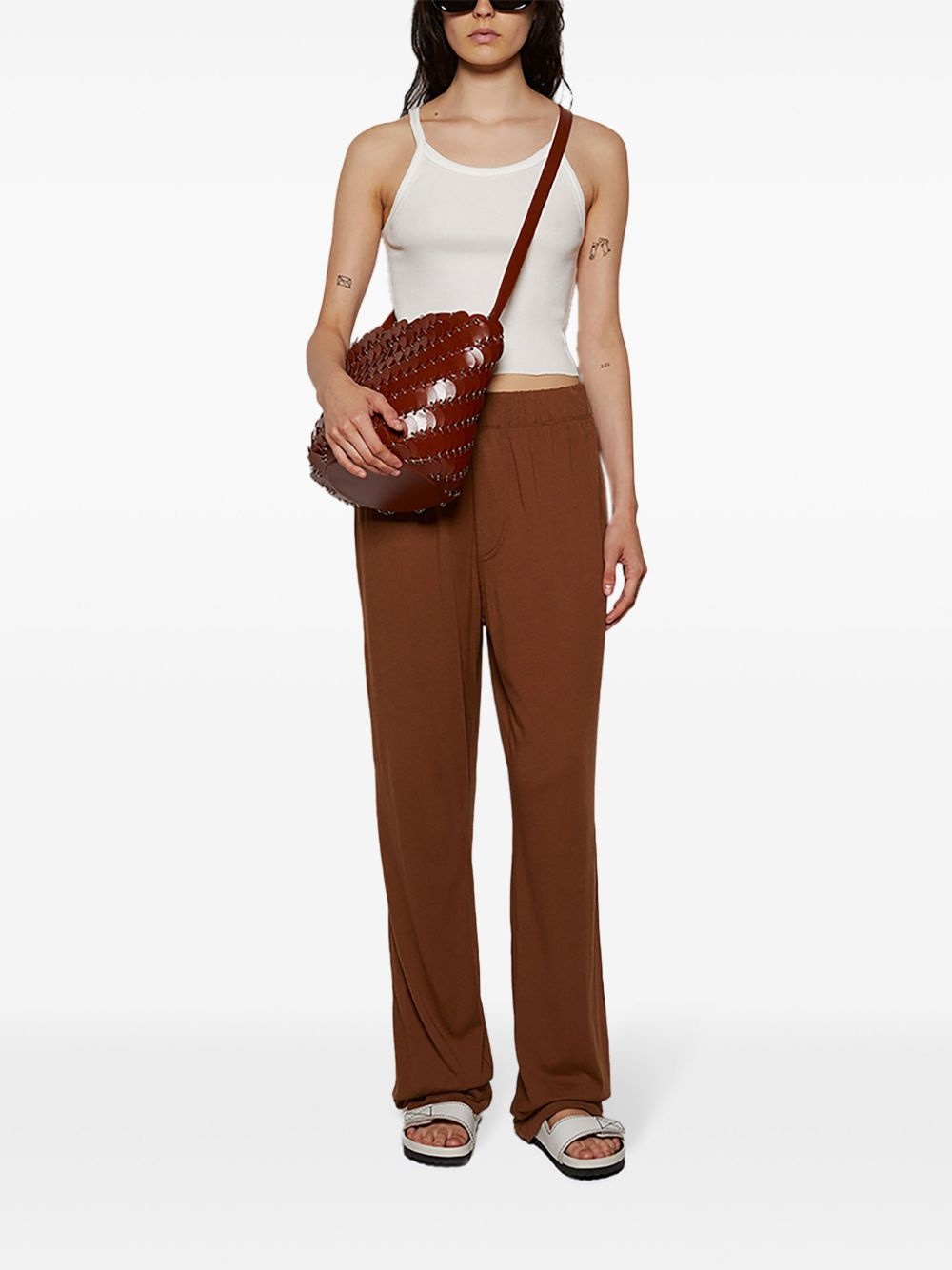 cropped cotton tank top - 2