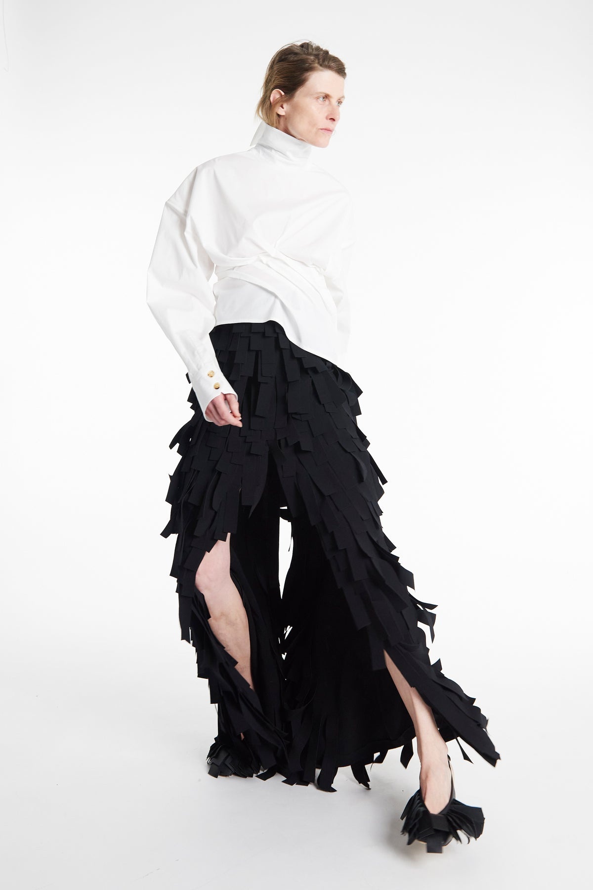 MULTI RECTANGLE SKIRT BLACK - 11