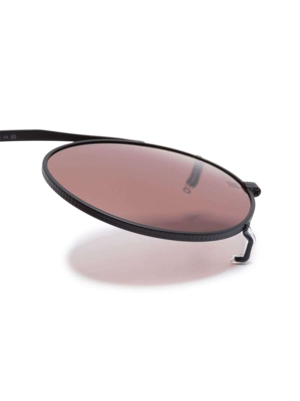 matte-effect pilot-frame sunglasses - 3