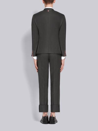 Thom Browne Dark Grey Step-Twilled Cool Wool Classic Suit outlook