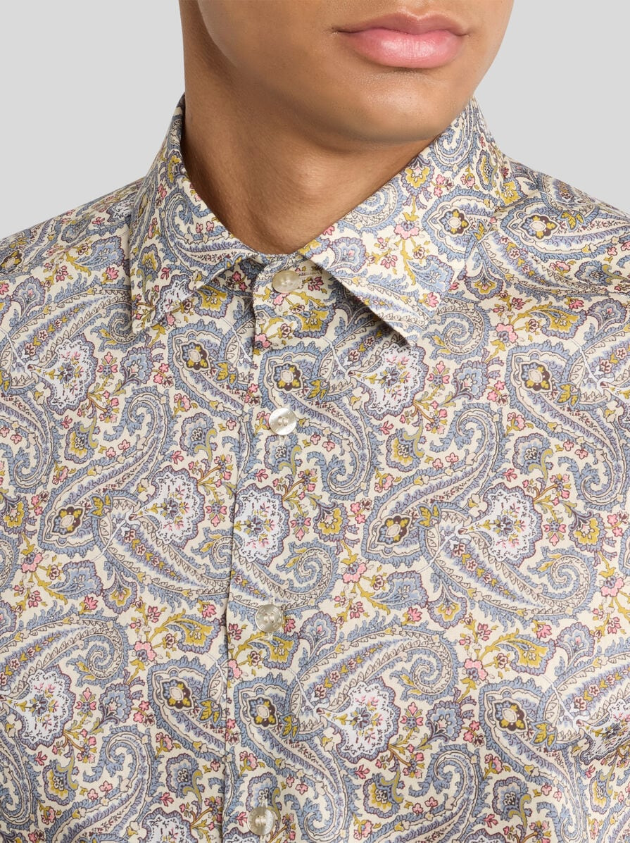 FLORAL PAISLEY COTTON SHIRT - 3
