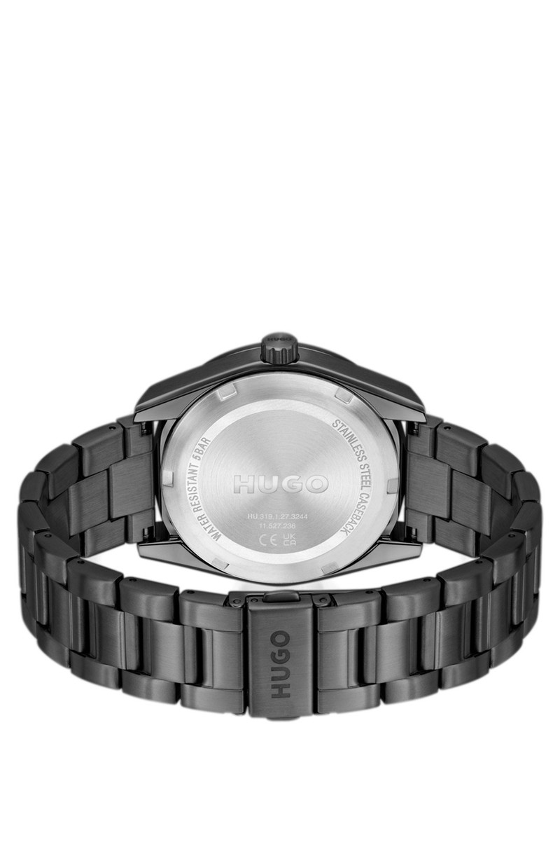 BLACK-PLATED WATCH WITH TONAL DIAL 3