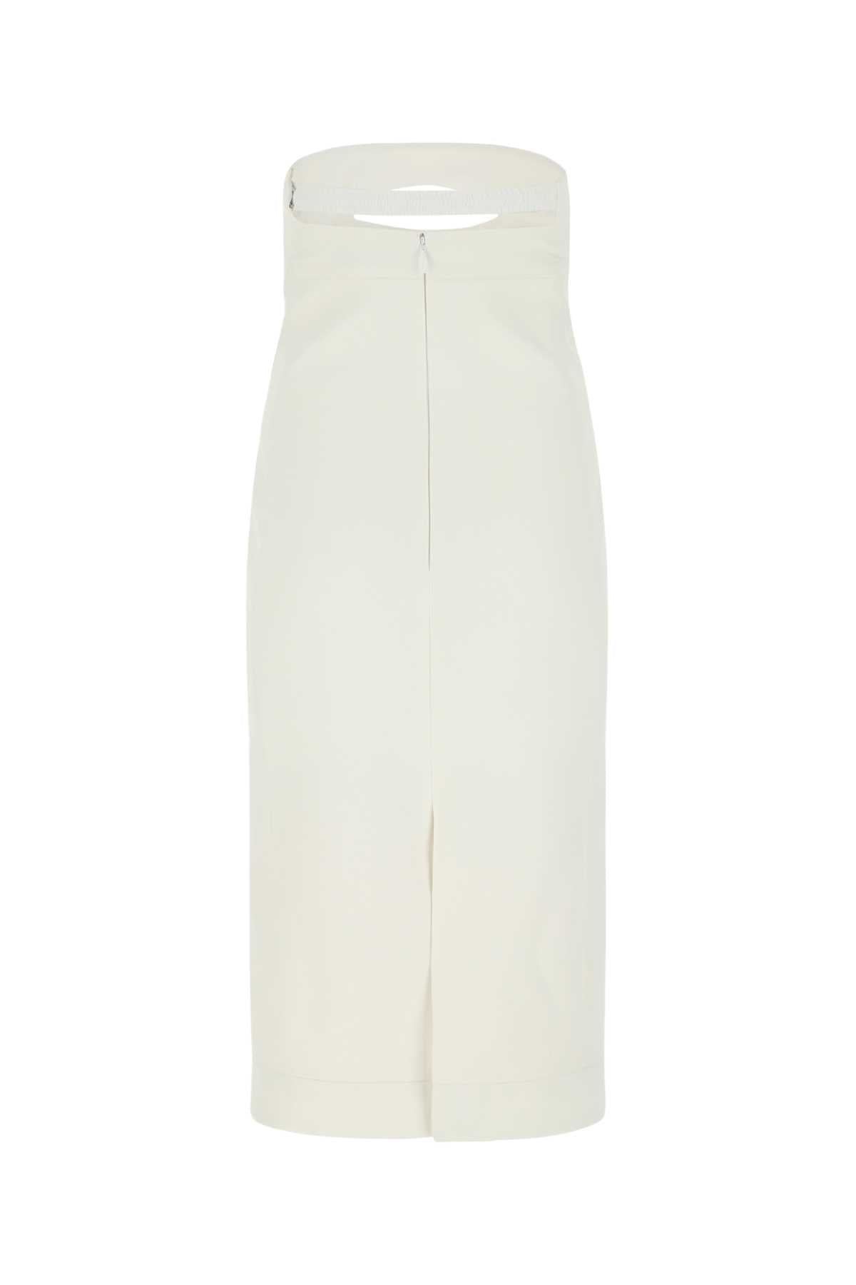 Saint Laurent Women White Viscose Dress - 2