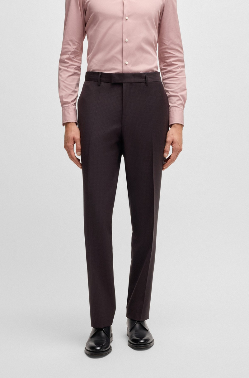 REGULAR-FIT SUIT IN MICRO-PATTERNED STRETCH WOOL 6