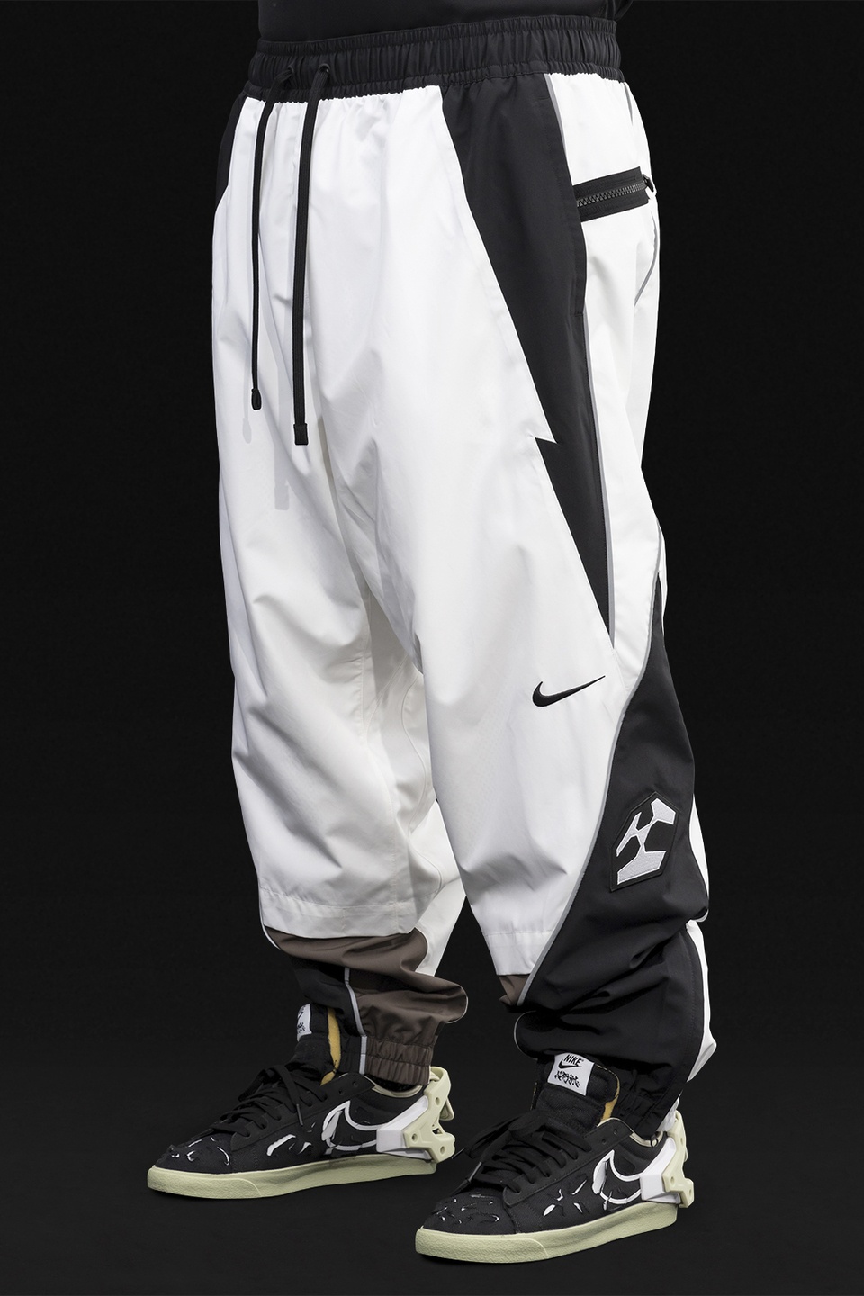 GGG-P2-100 Nike® Acronym® Track Pant Woven White/Multi - 11