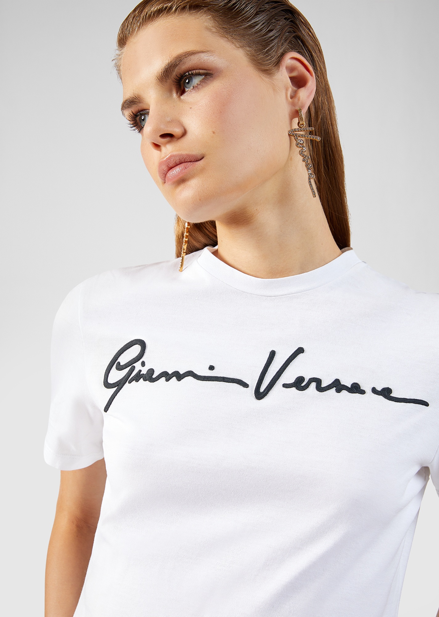 Embroidered GV Signature T-Shirt - 5