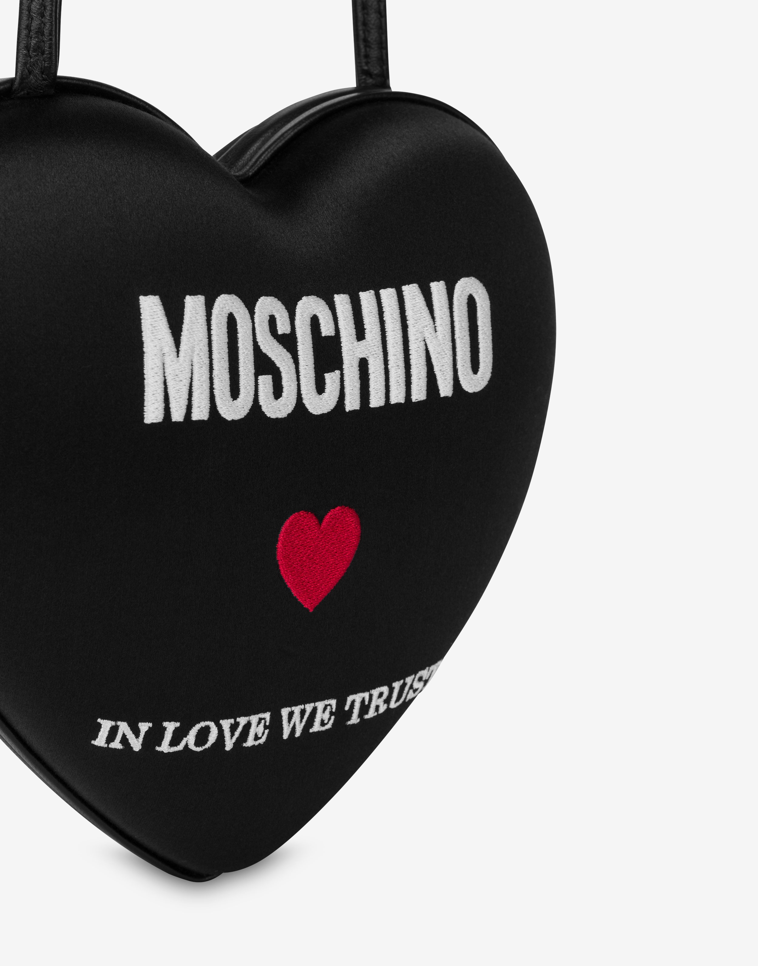 IN LOVE WE TRUST MOSCHINO HEARTBEAT SHOULDER BAG - 4