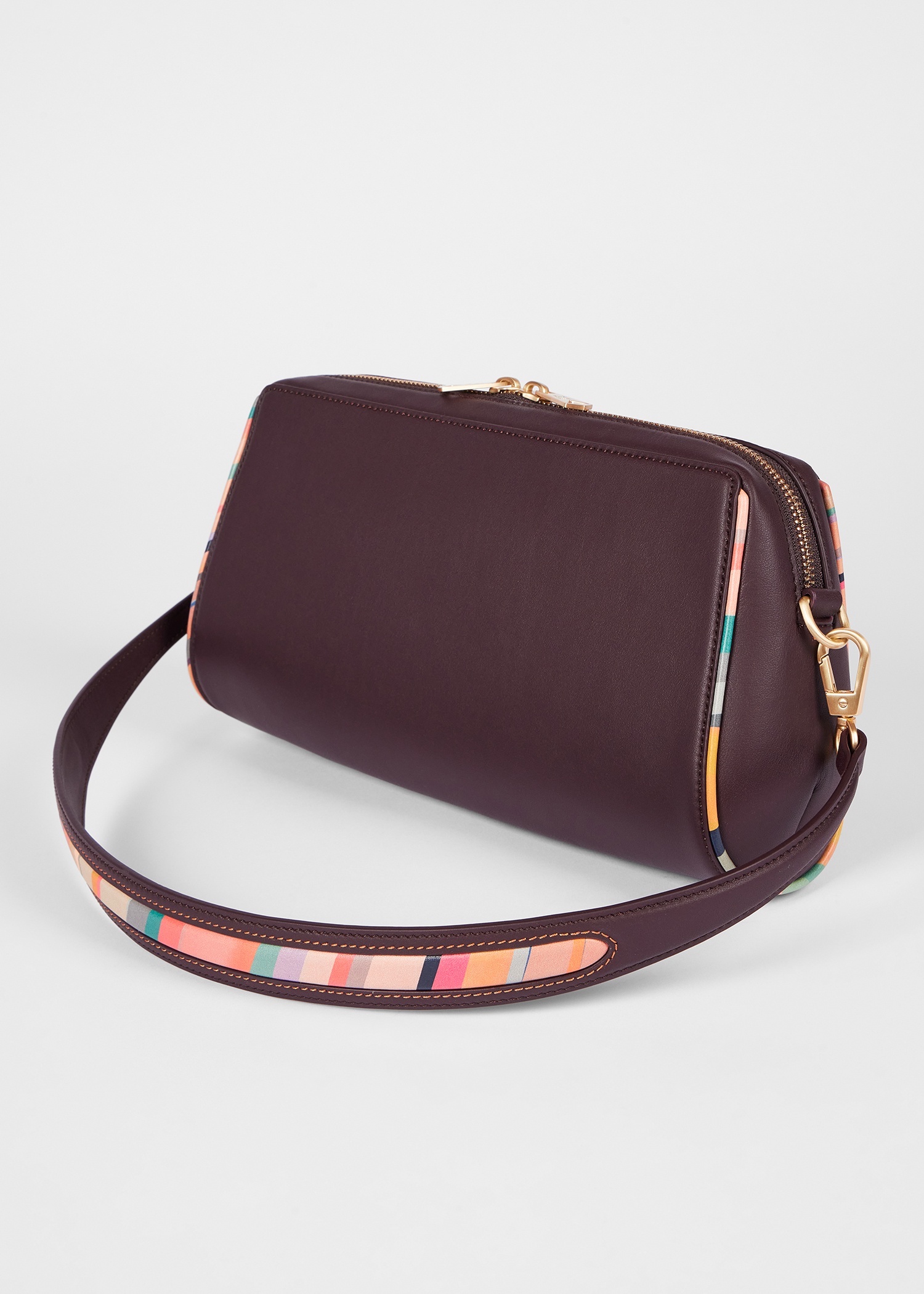 Women's Burgundy Inverted 'Dusky Swirl' Shoulder Bag - 5