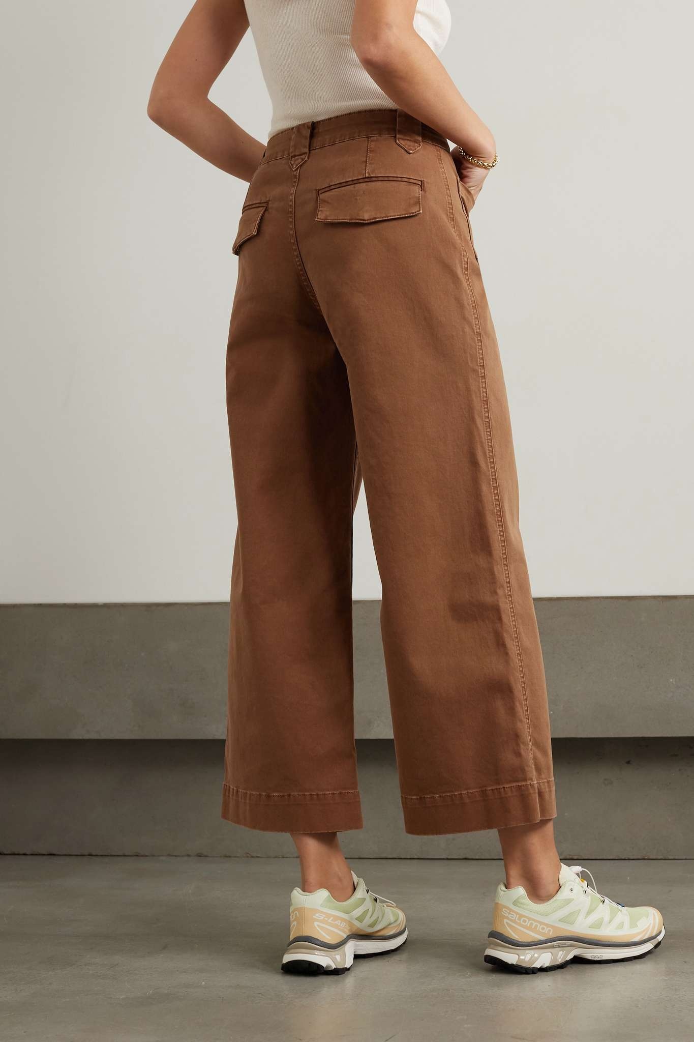 Utility cropped high-rise straight-leg jeans - 4