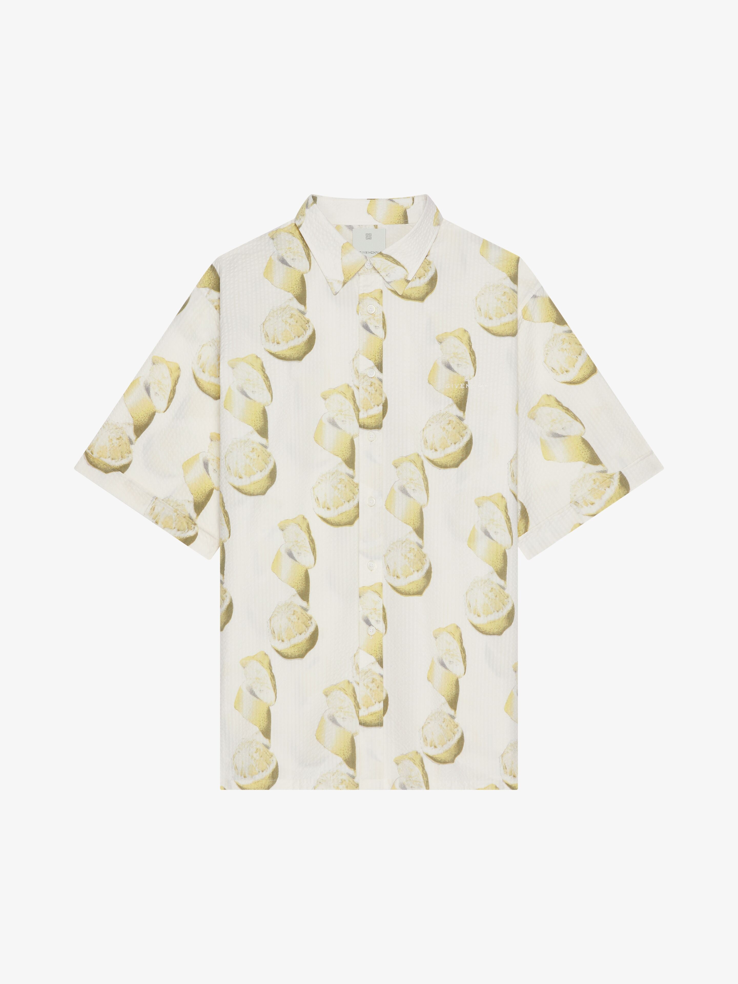 PRINTED SHIRT IN COTTON SEERSUCKER - 1