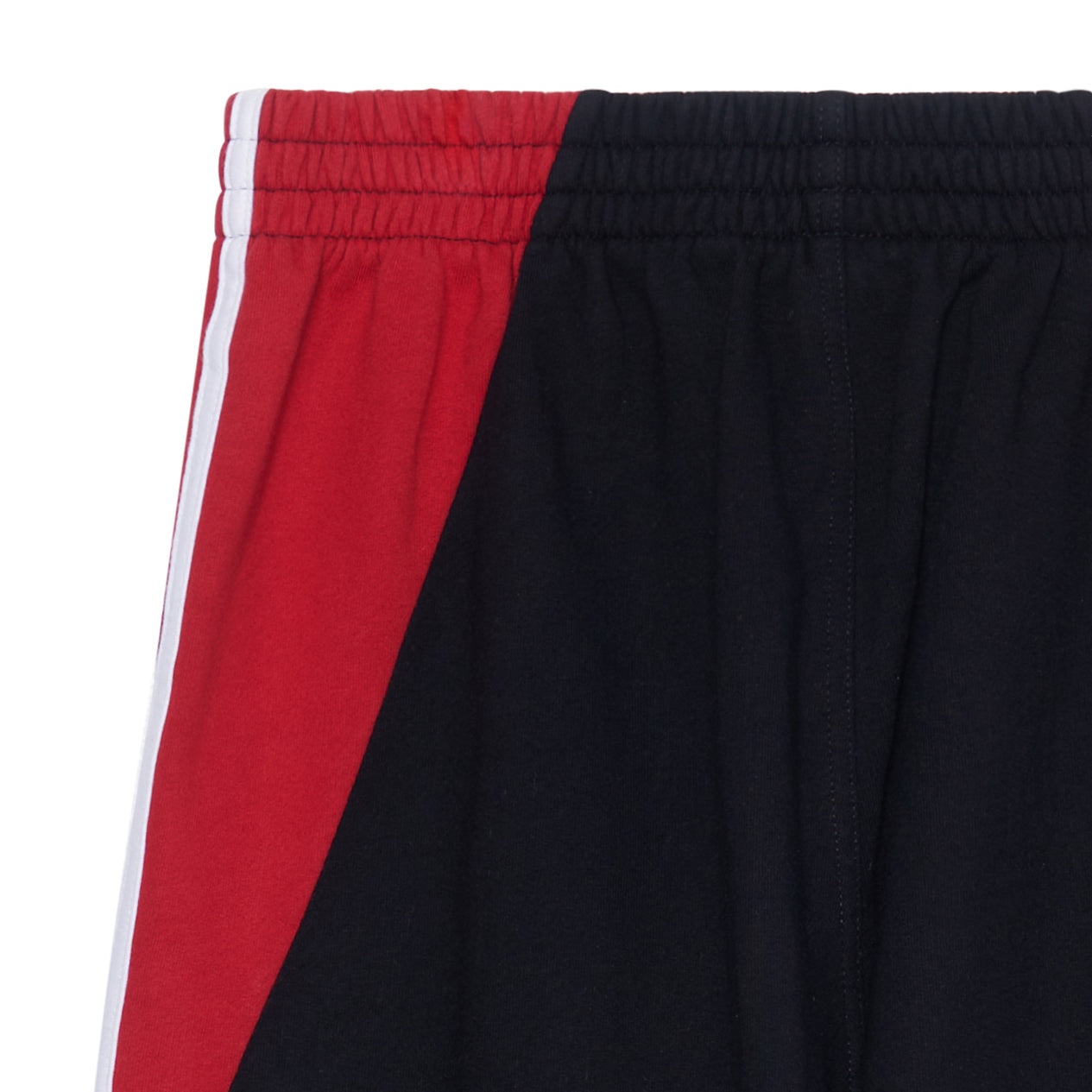 Balenciaga x adidas Fleece Baggy Sweatpants 'Black White Red' 723970TNVN56278 - 5