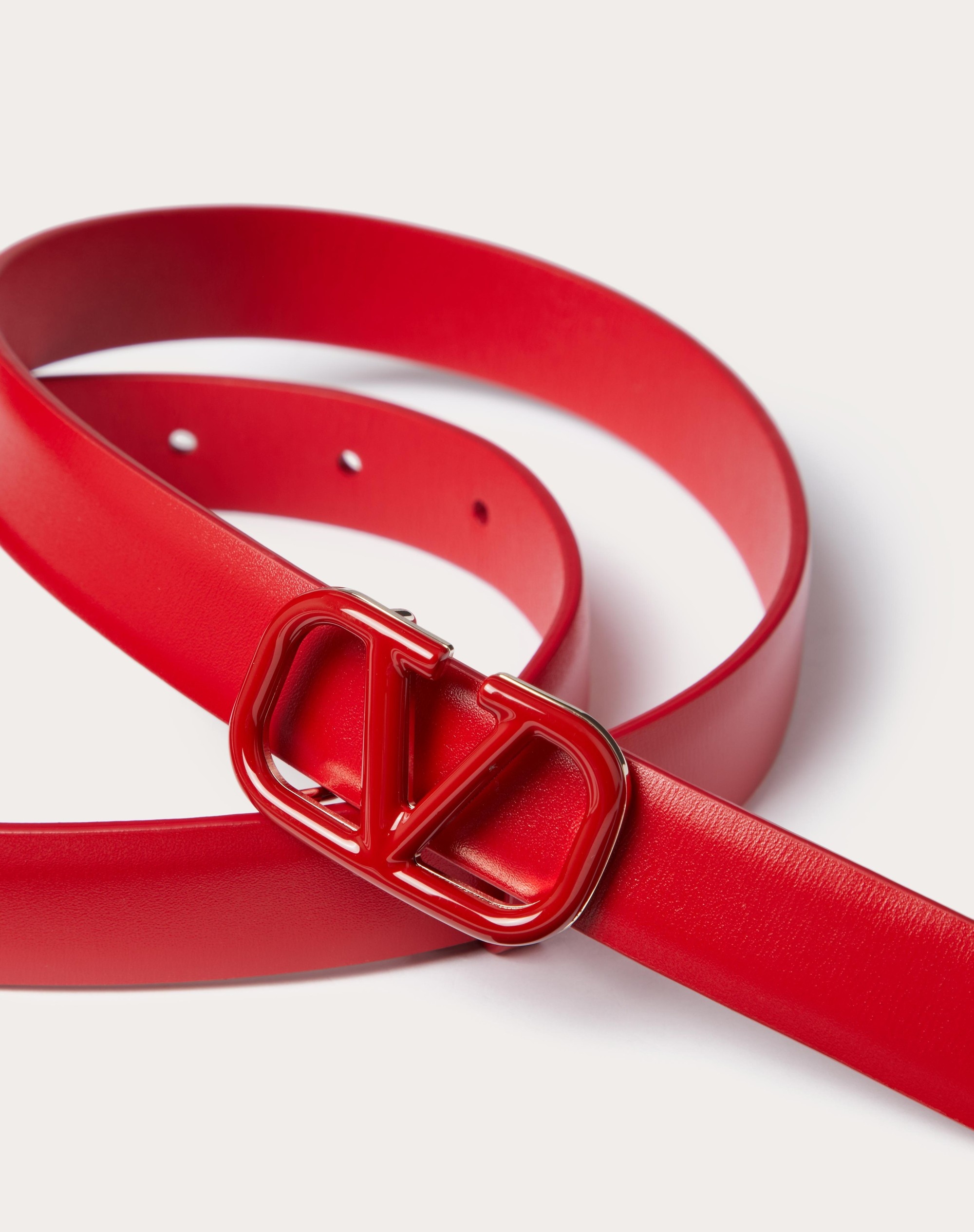 VLOGO SIGNATURE BELT IN SHINY CALFSKIN 20MM - 2