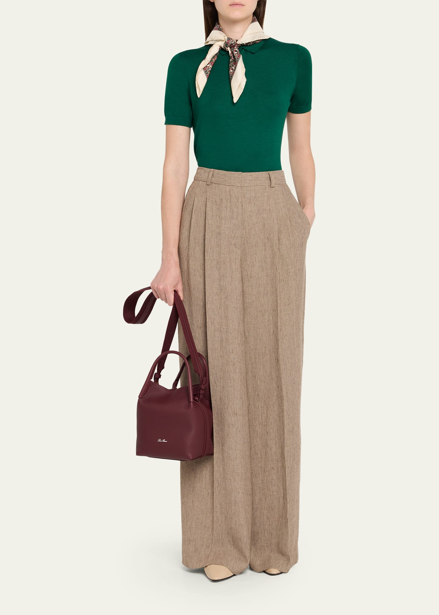 Bale Small Leather Top-Handle Bag - 6