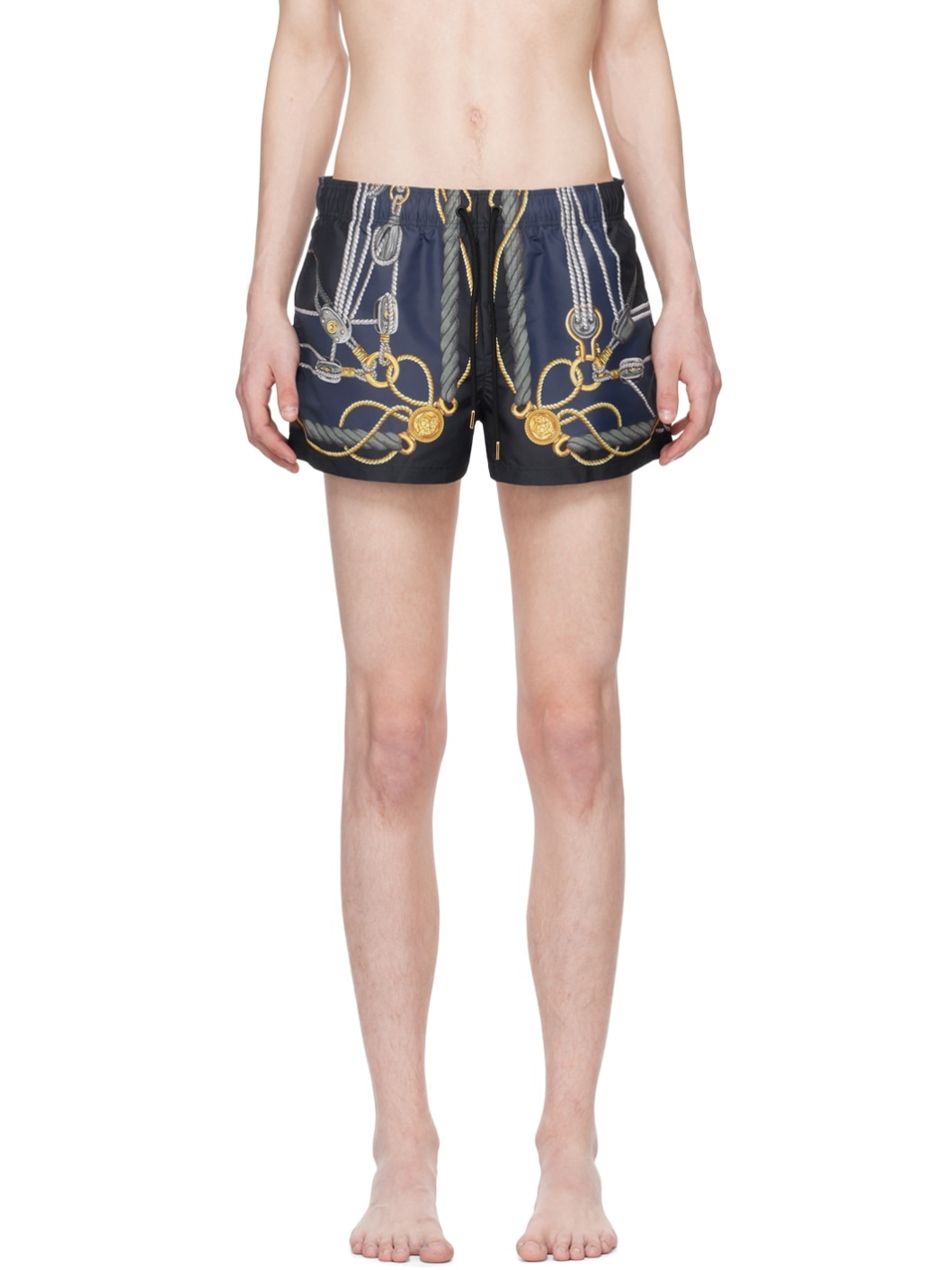 Blue Nautical Swim Shorts - 1