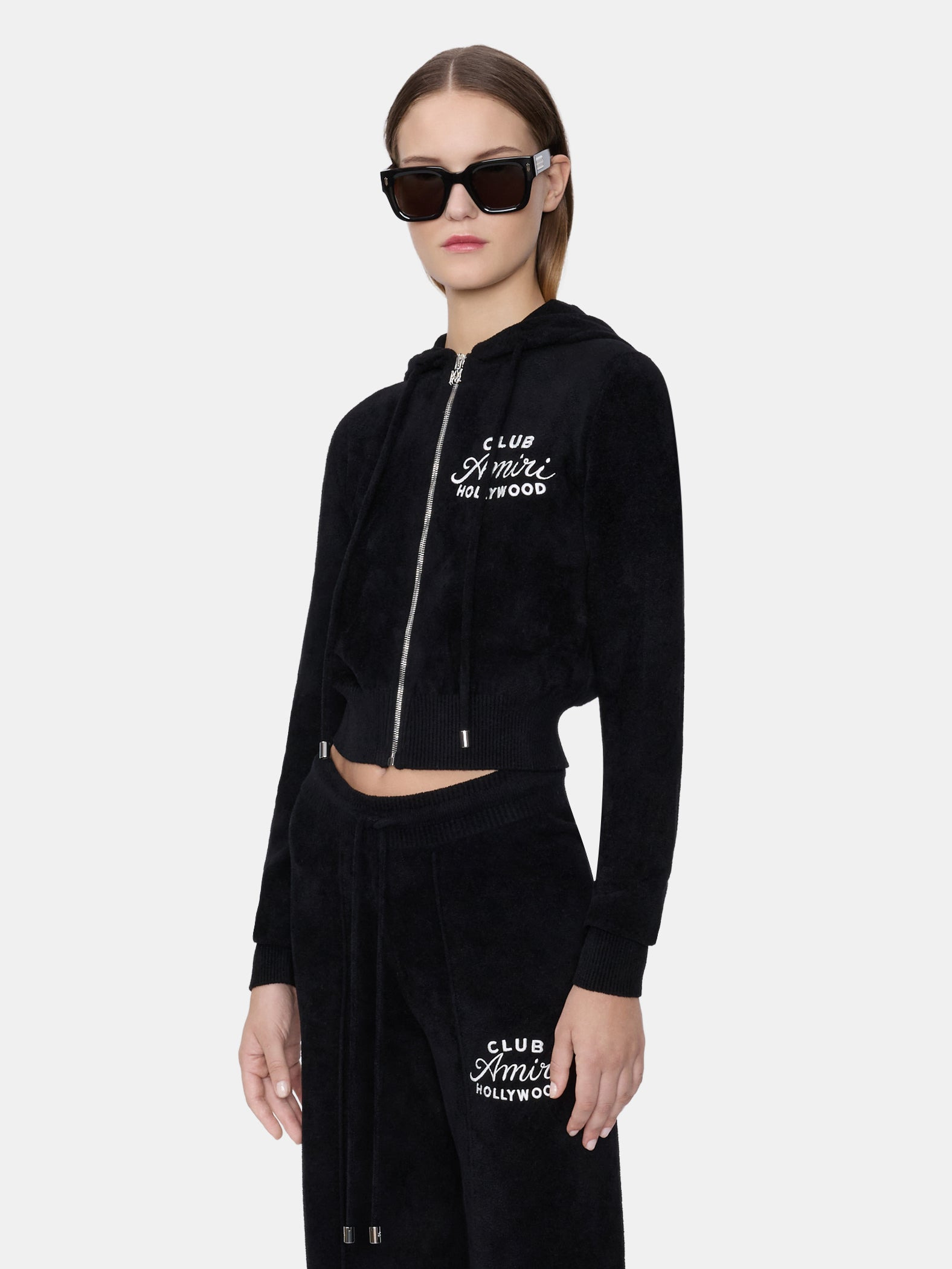 WOMEN'S CLUB AMIRI CROPPED HOODIE - 3