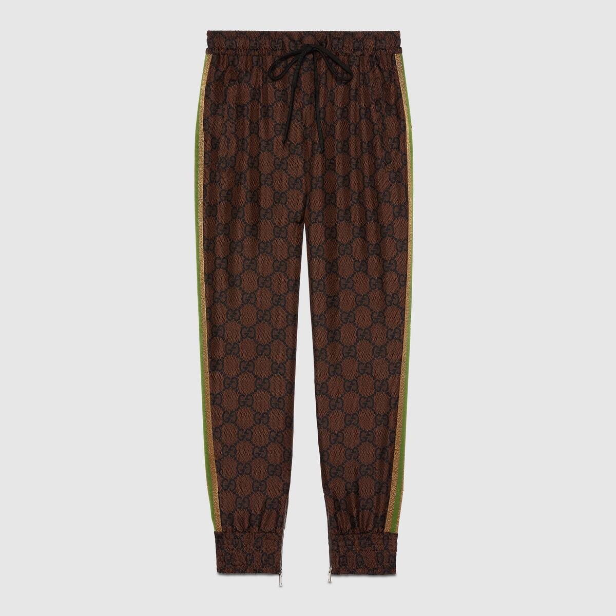 GG Supreme print silk pant - 1