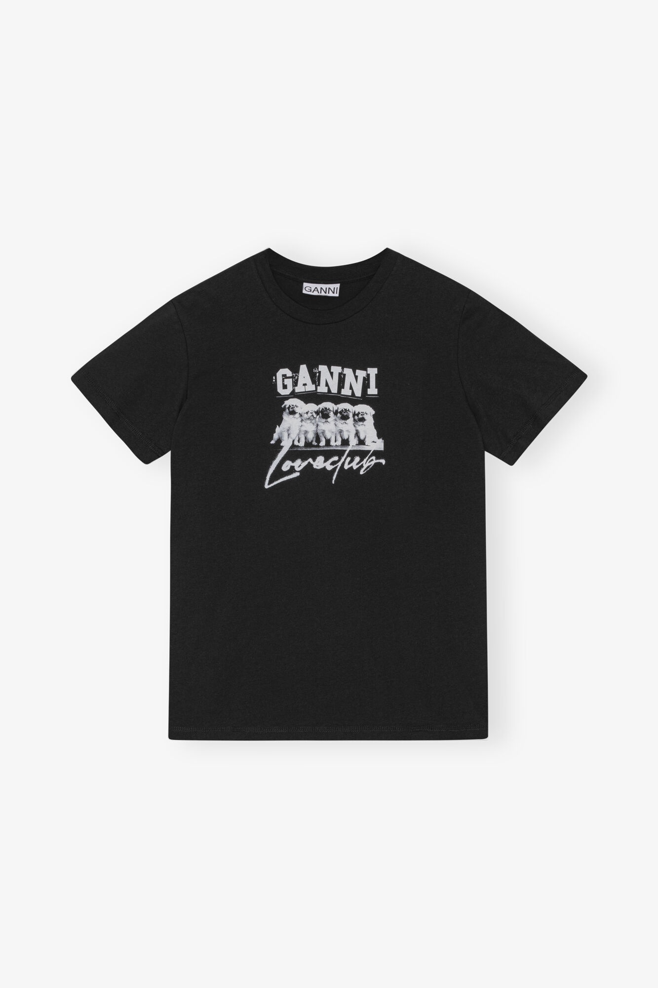 Ganni - Thin Jersey Puppy Love Relaxed T-shirt | HBX