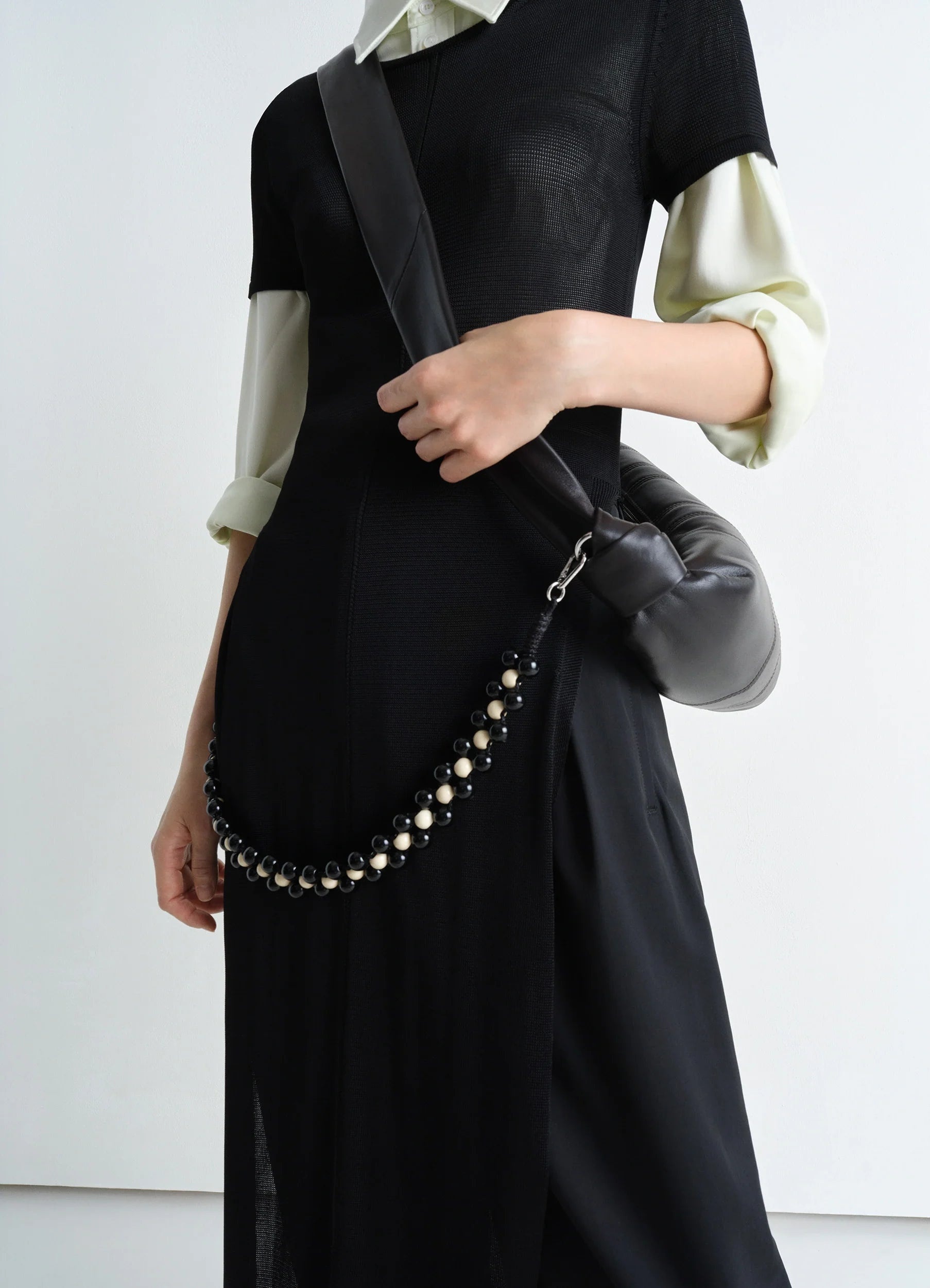 PEARLS MEDIUM CROISSANT BAG - 2