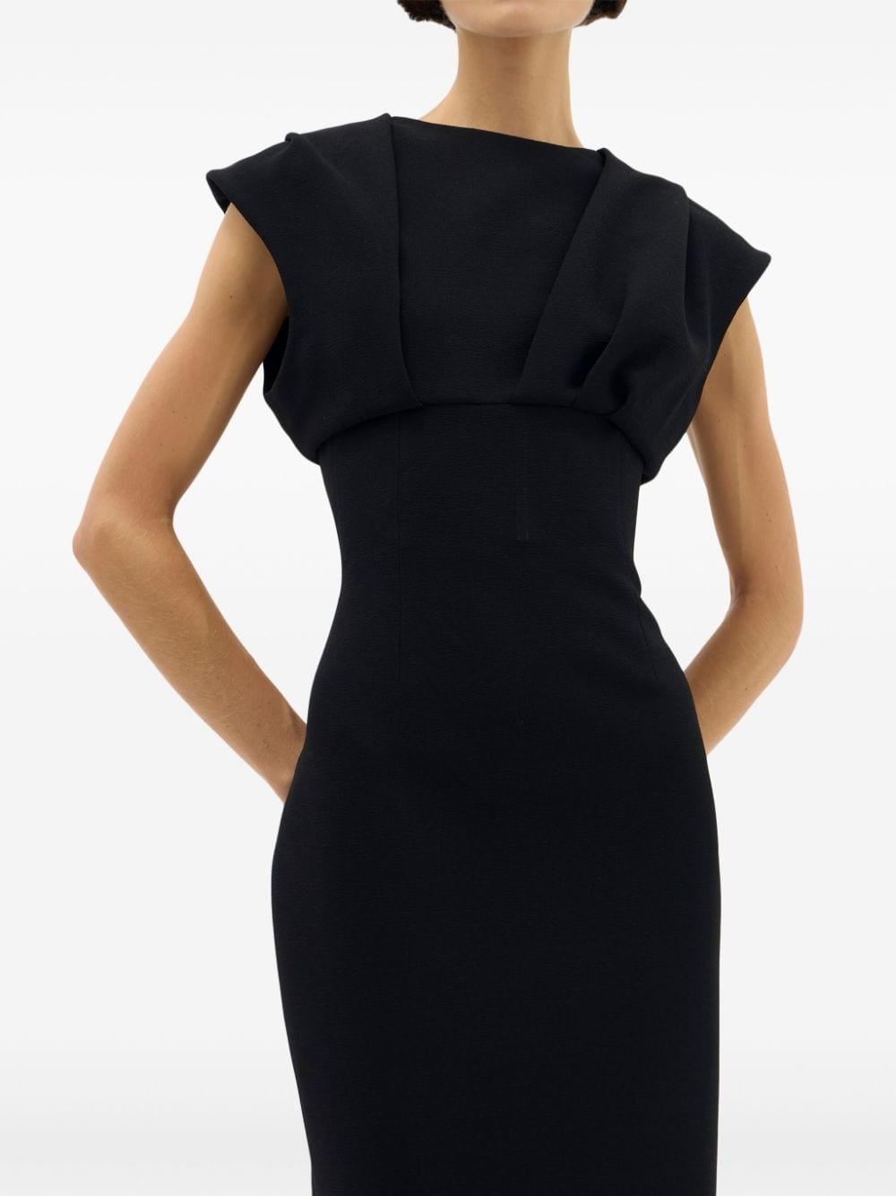 Maggie draped-detailed midi dress - 5