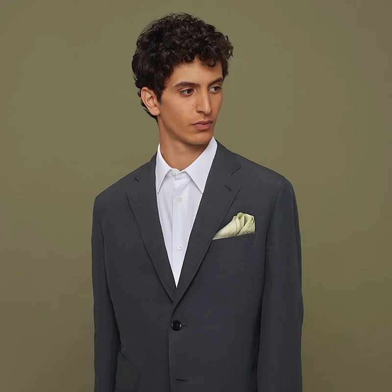 Hermès H Dedale pocket square 45 outlook