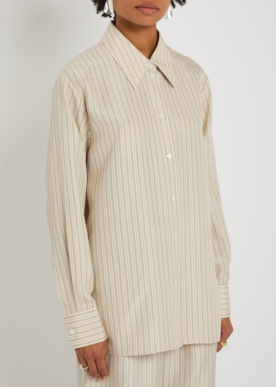 Rohe Striped Silk-chiffon Shirt - 2