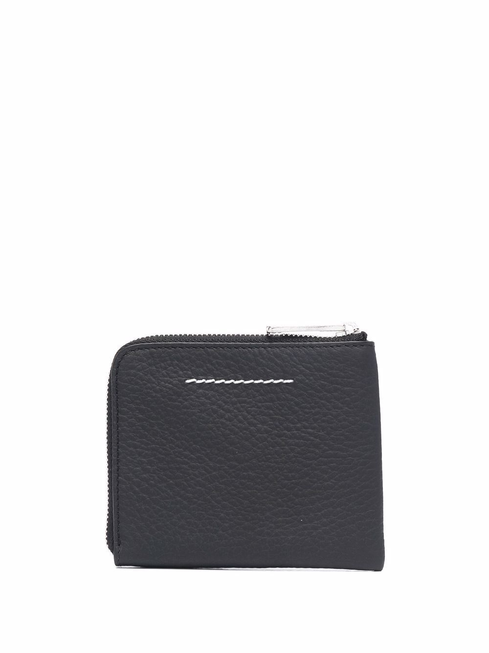 stitch-detail zip-up wallet - 2