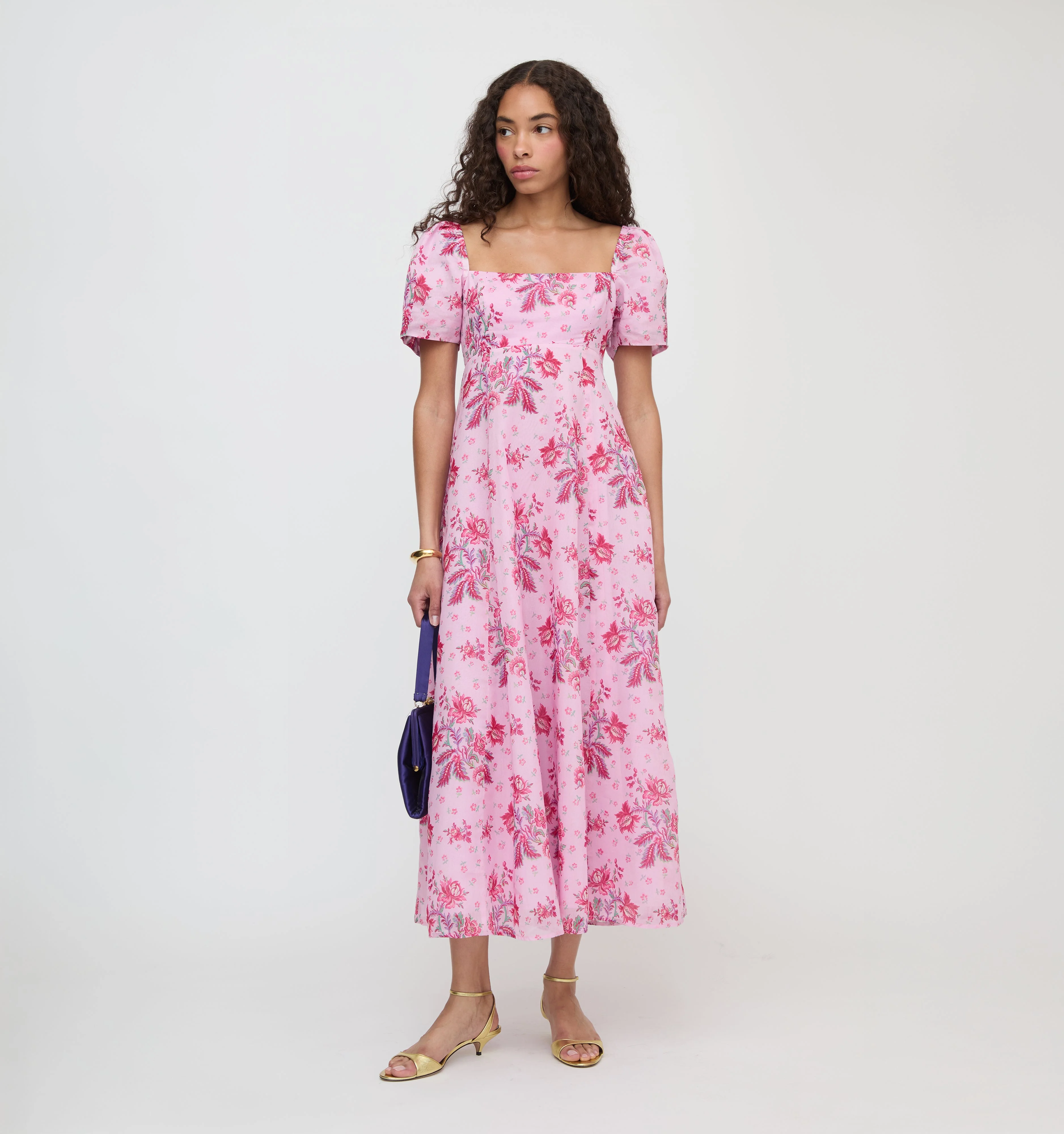 The Matilda Dress - Pink Delft Bouquet - 1