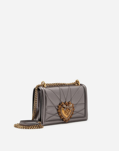 Dolce & Gabbana Medium Devotion bag in quilted nappa mordoré outlook