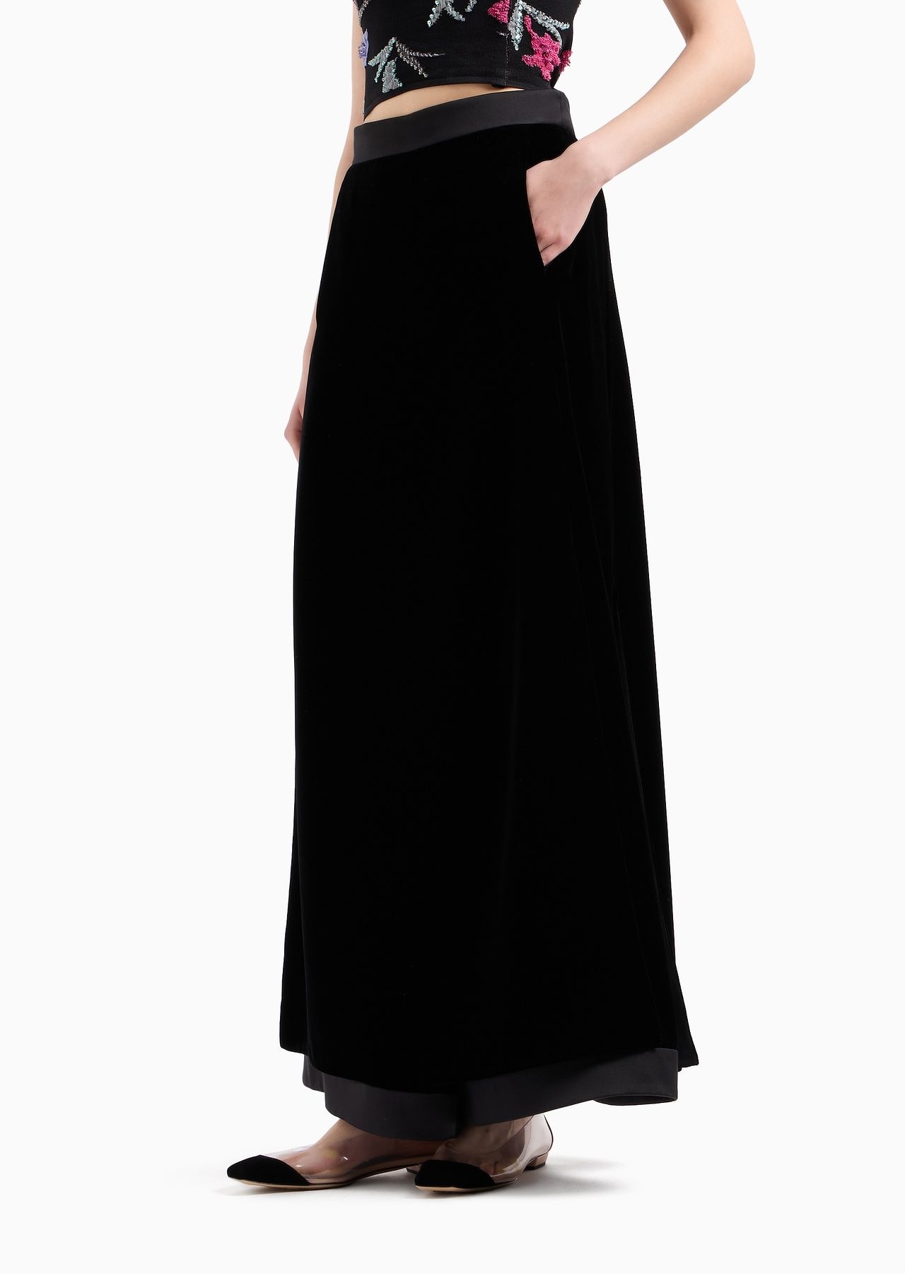 Silk velvet culottes - 2