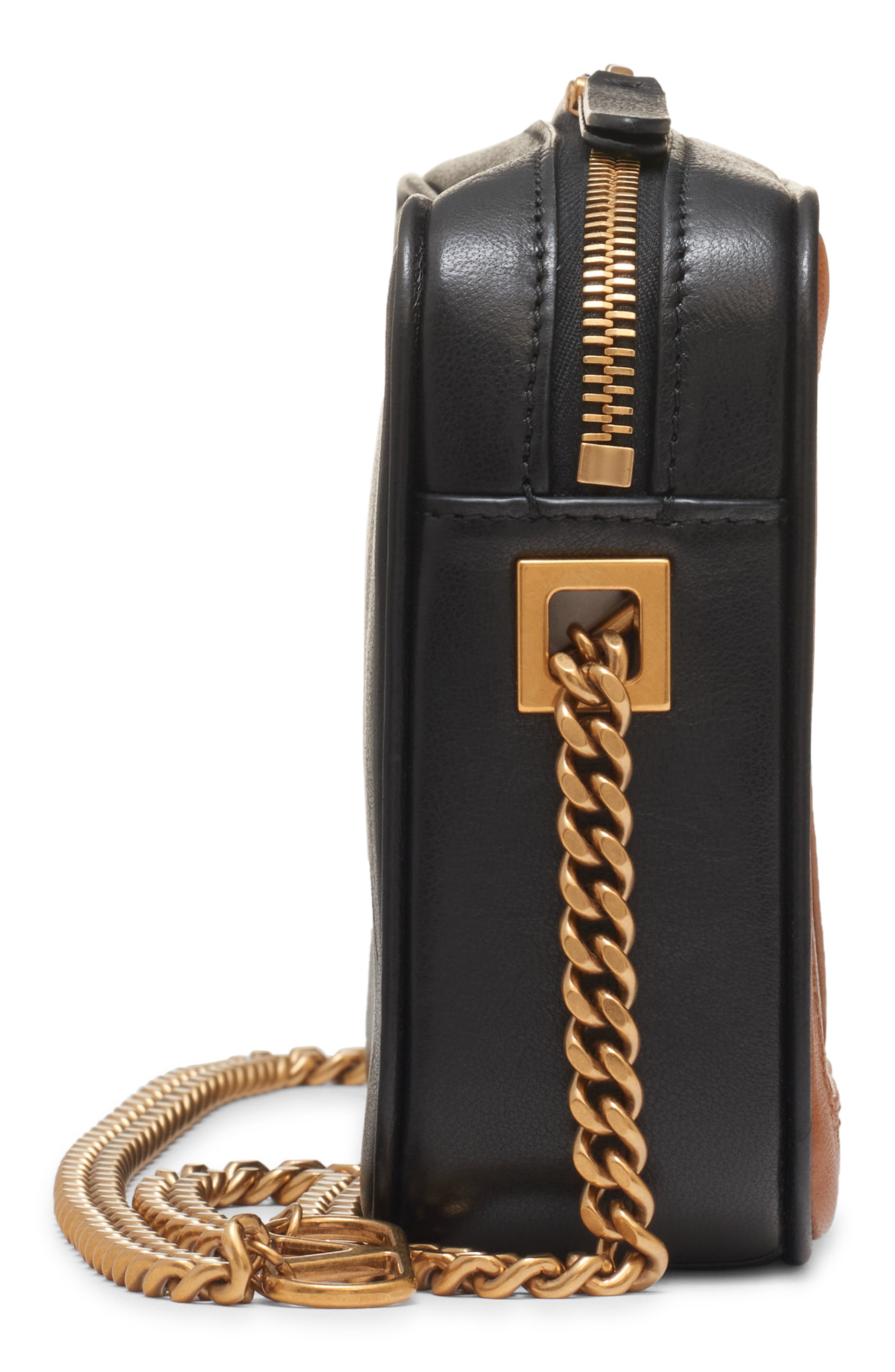 Valentino Garavani Viva Superstar Leather Belt Bag in Nero/Spice at Nordstrom - 5