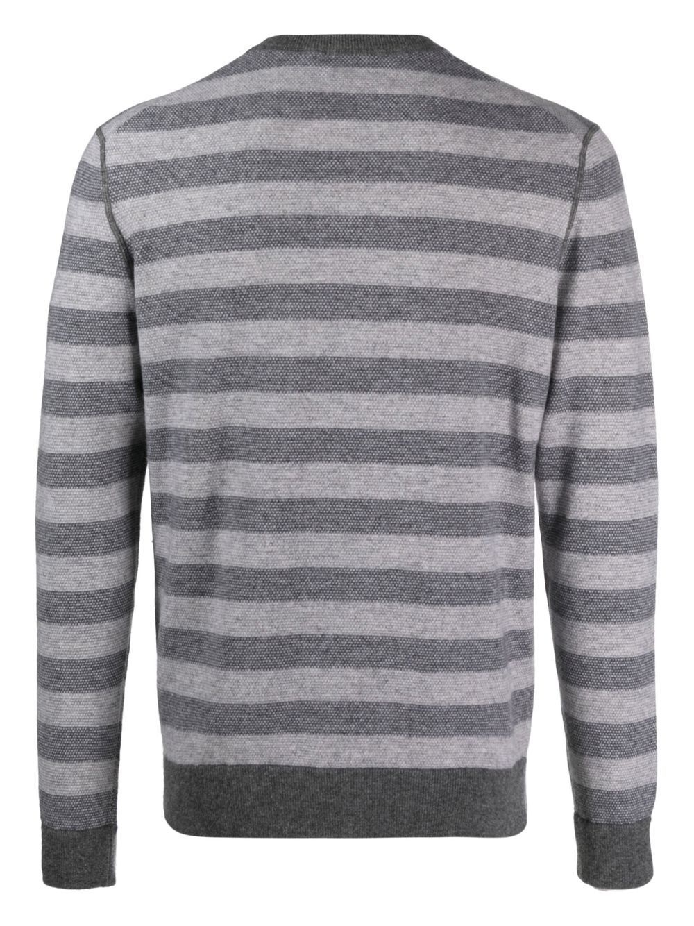 striped knit jumper - 2