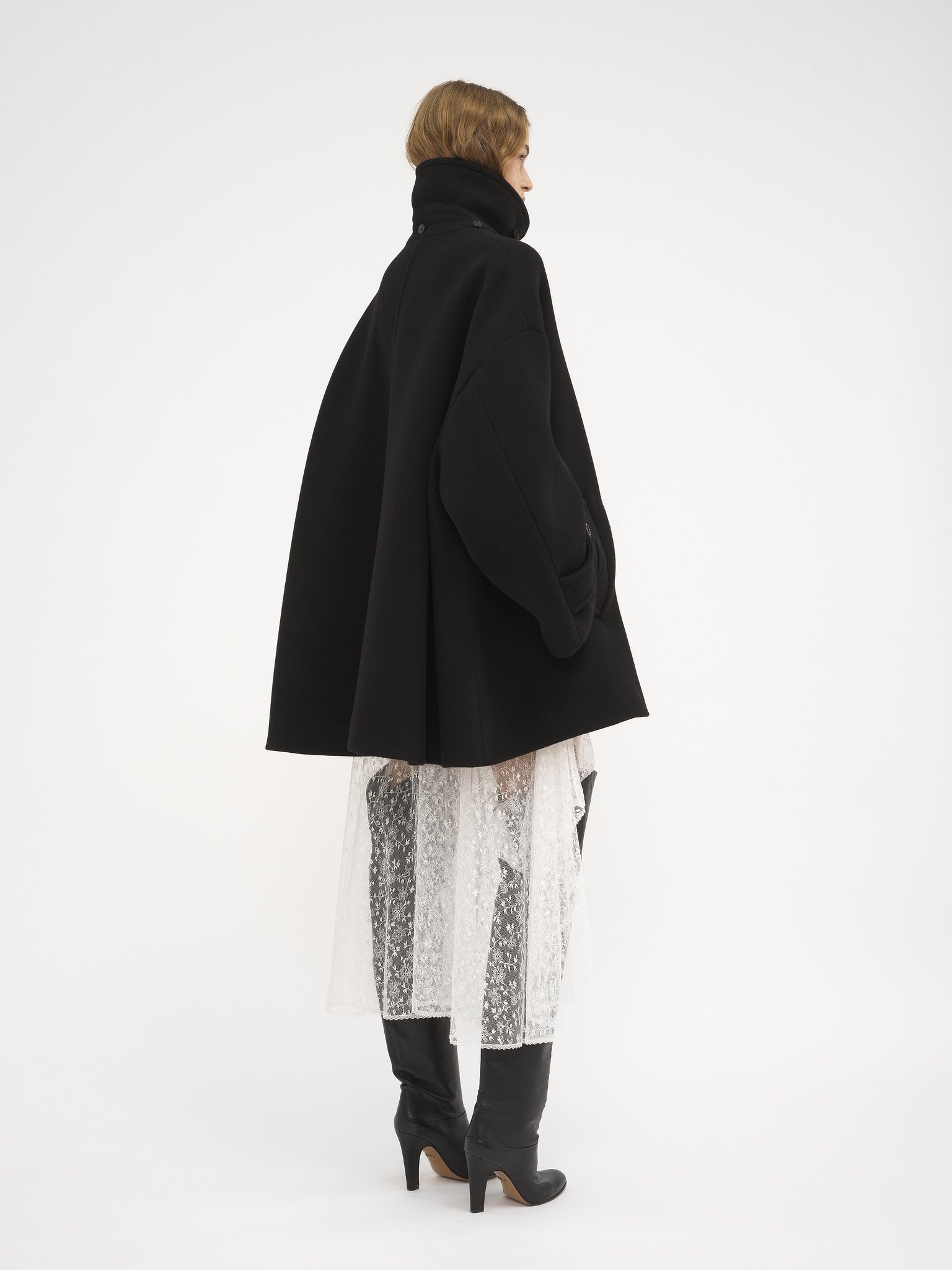 OVERSIZED COAT IN WOOL - 5