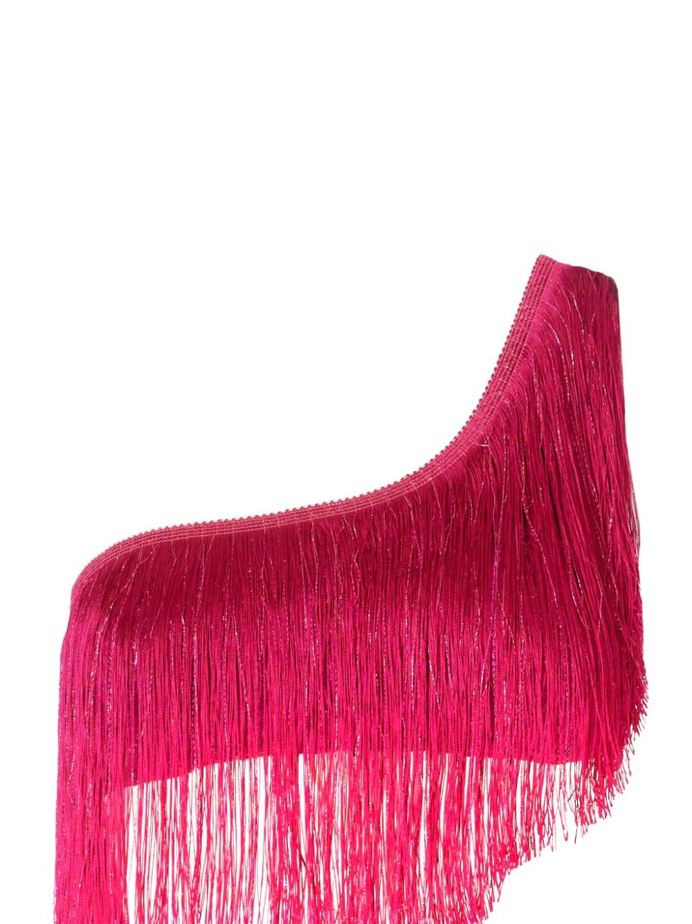 one-shoulder fringed bikini - 2