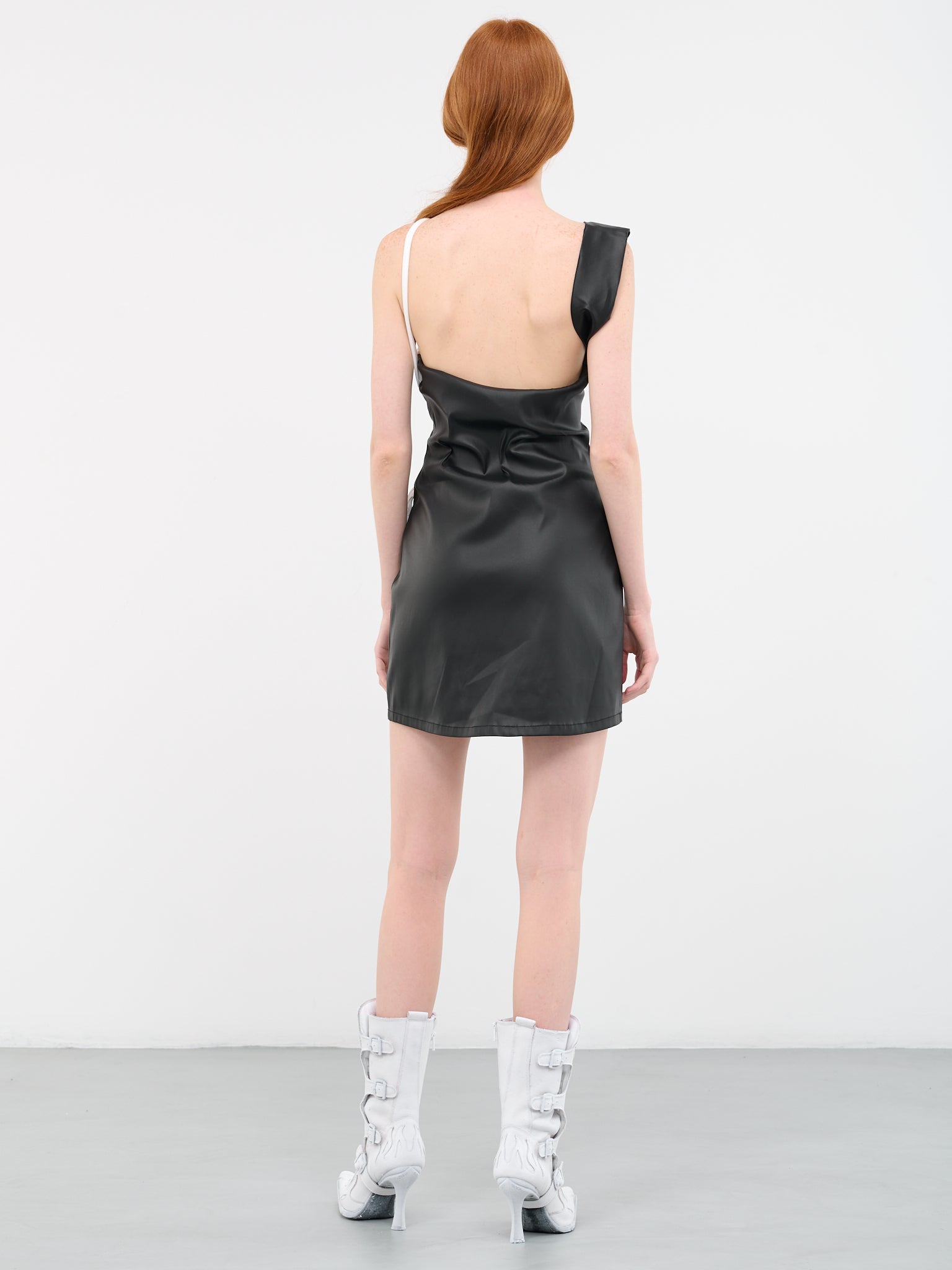 Scuba Faux-Leather Dress - 3