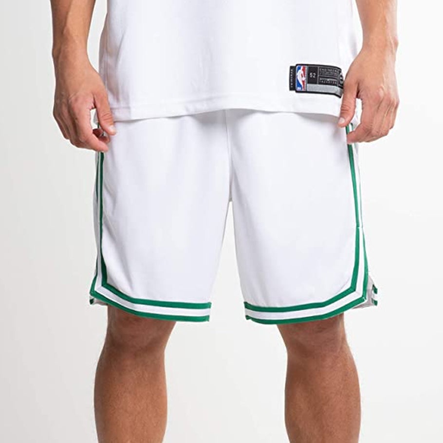 Nike NBA limited SW Fan Edition Boston Celtics Basketball Shorts White AJ5586-100 - 3