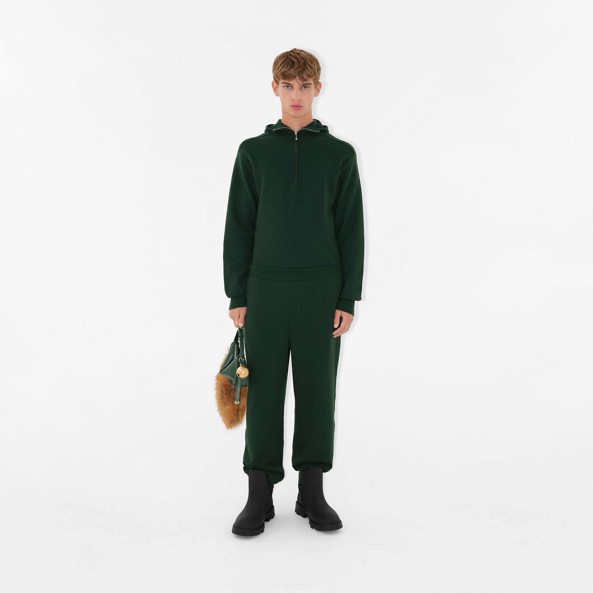 Wool Half-zip Hoodie - 2