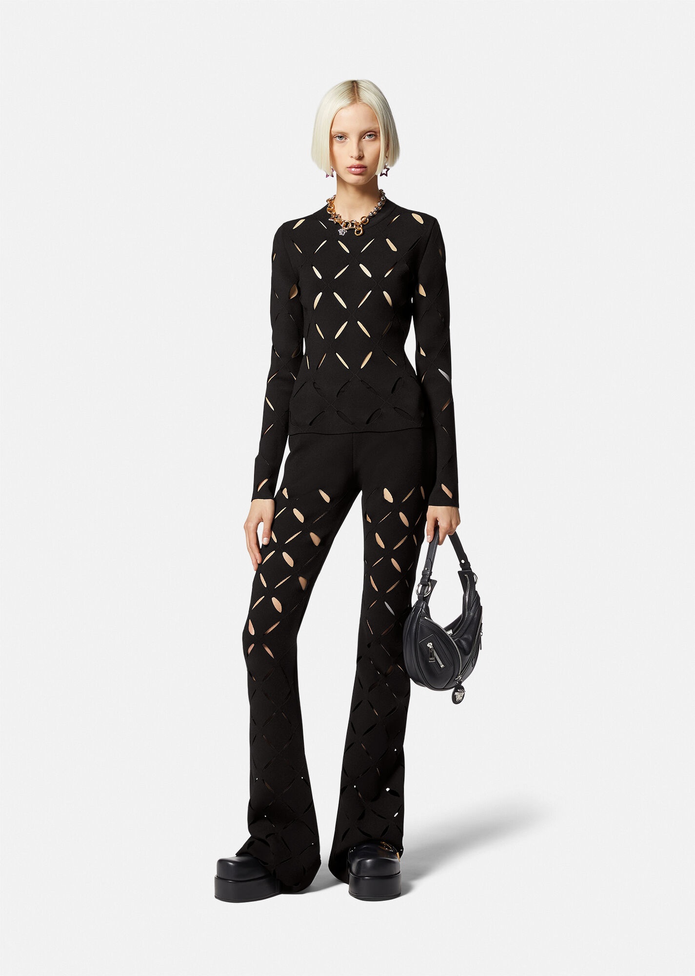 Slashed Knit Jumper - 2