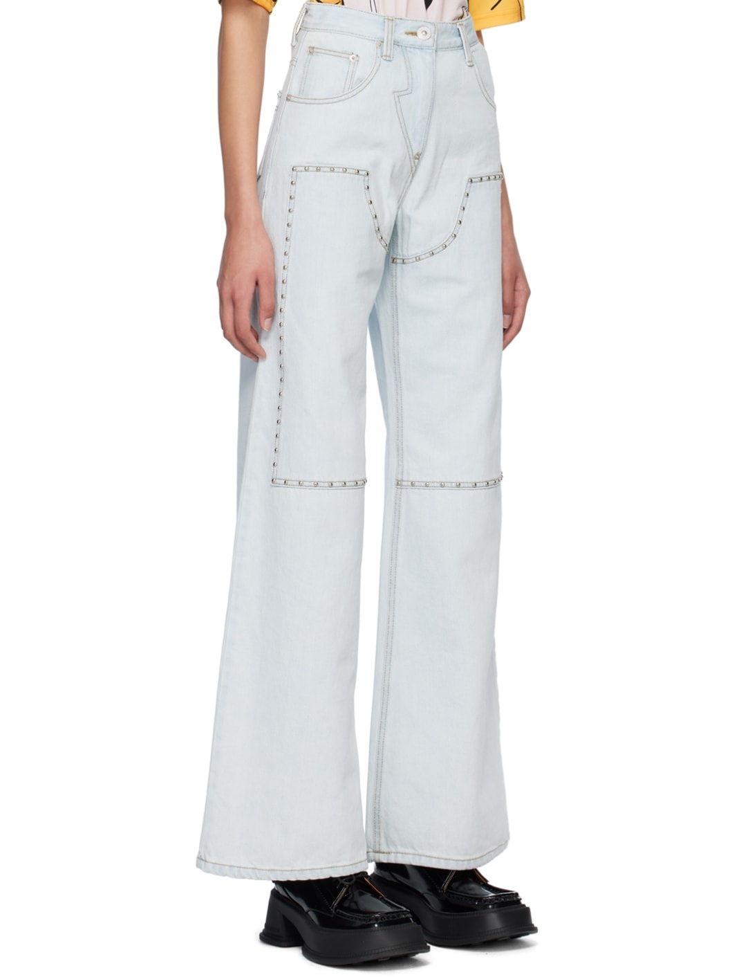 Blue Stud Jeans - 2