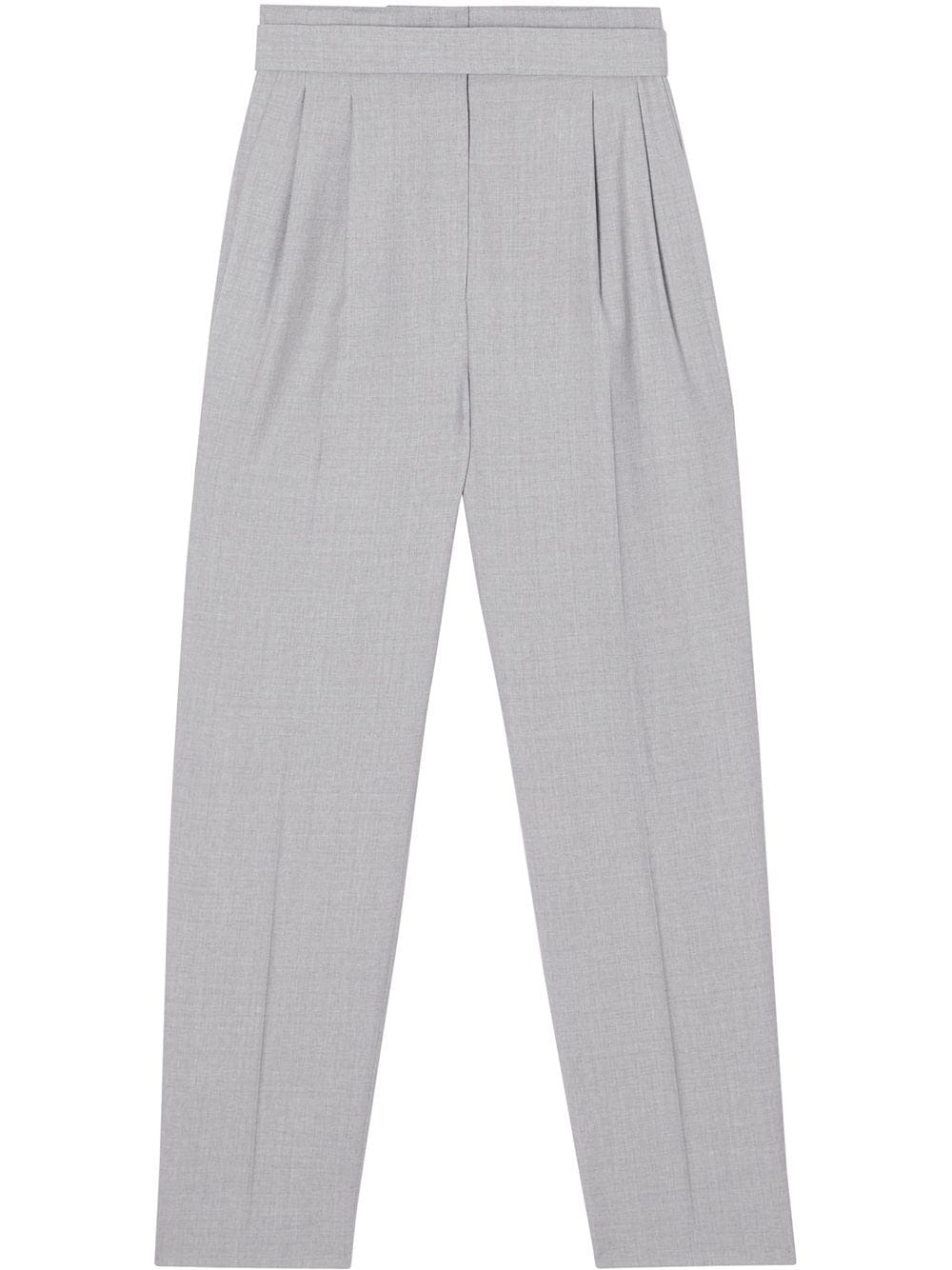 back cut-out tailored trousers - 1