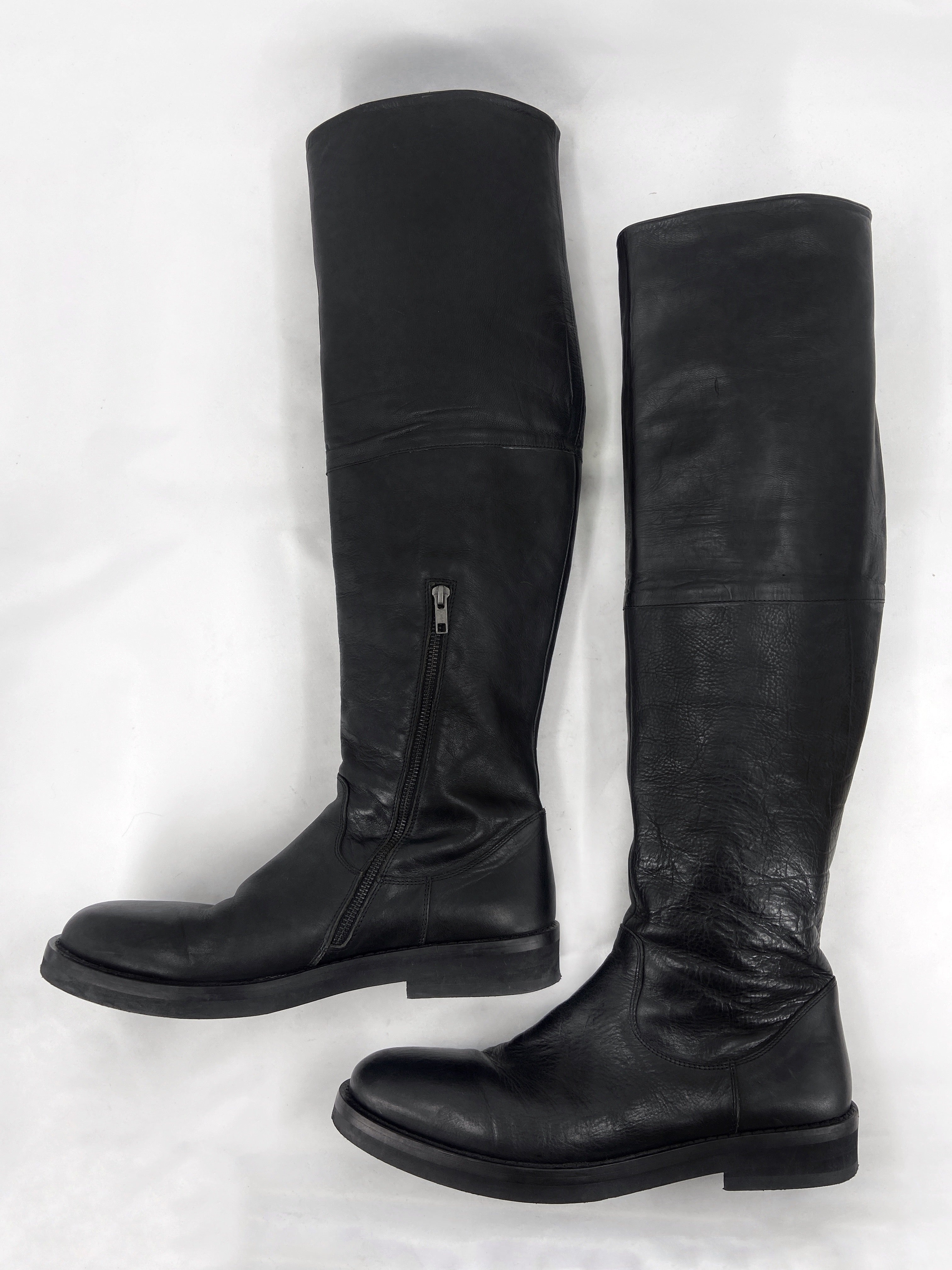 Ann Demeulemeester Fall 2000 Folded Thigh High Boot 43 - 15