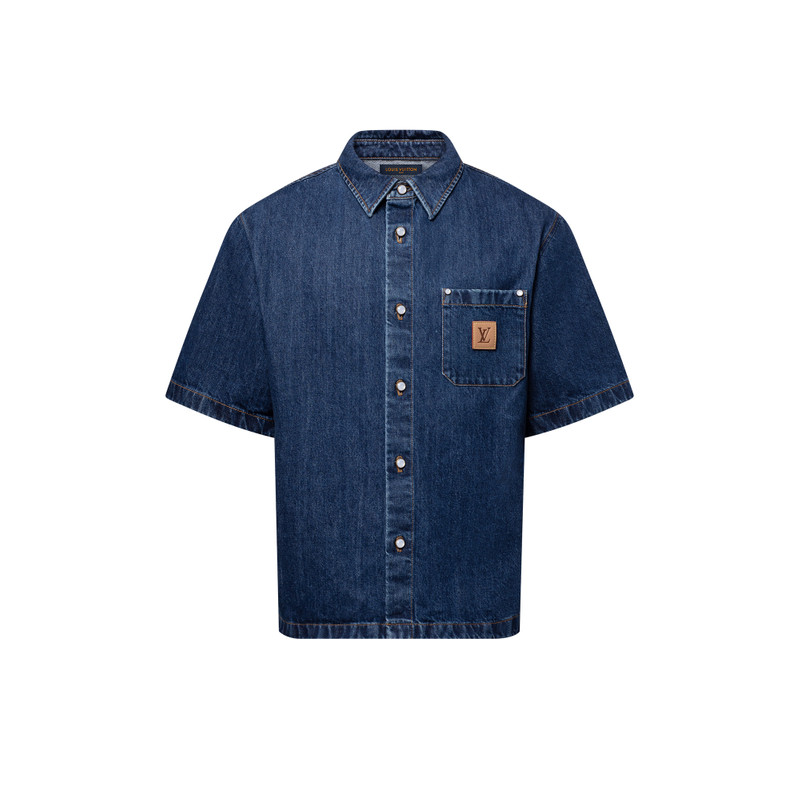 Signature Denim Short-Sleeved Shirt - 1