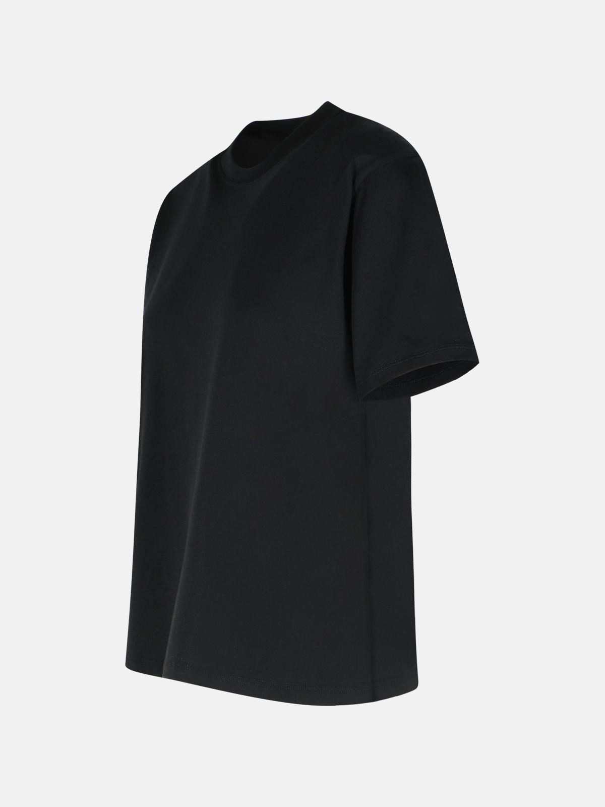 'TELANTO' SUPIMA BLACK COTTON T-SHIRT - 2