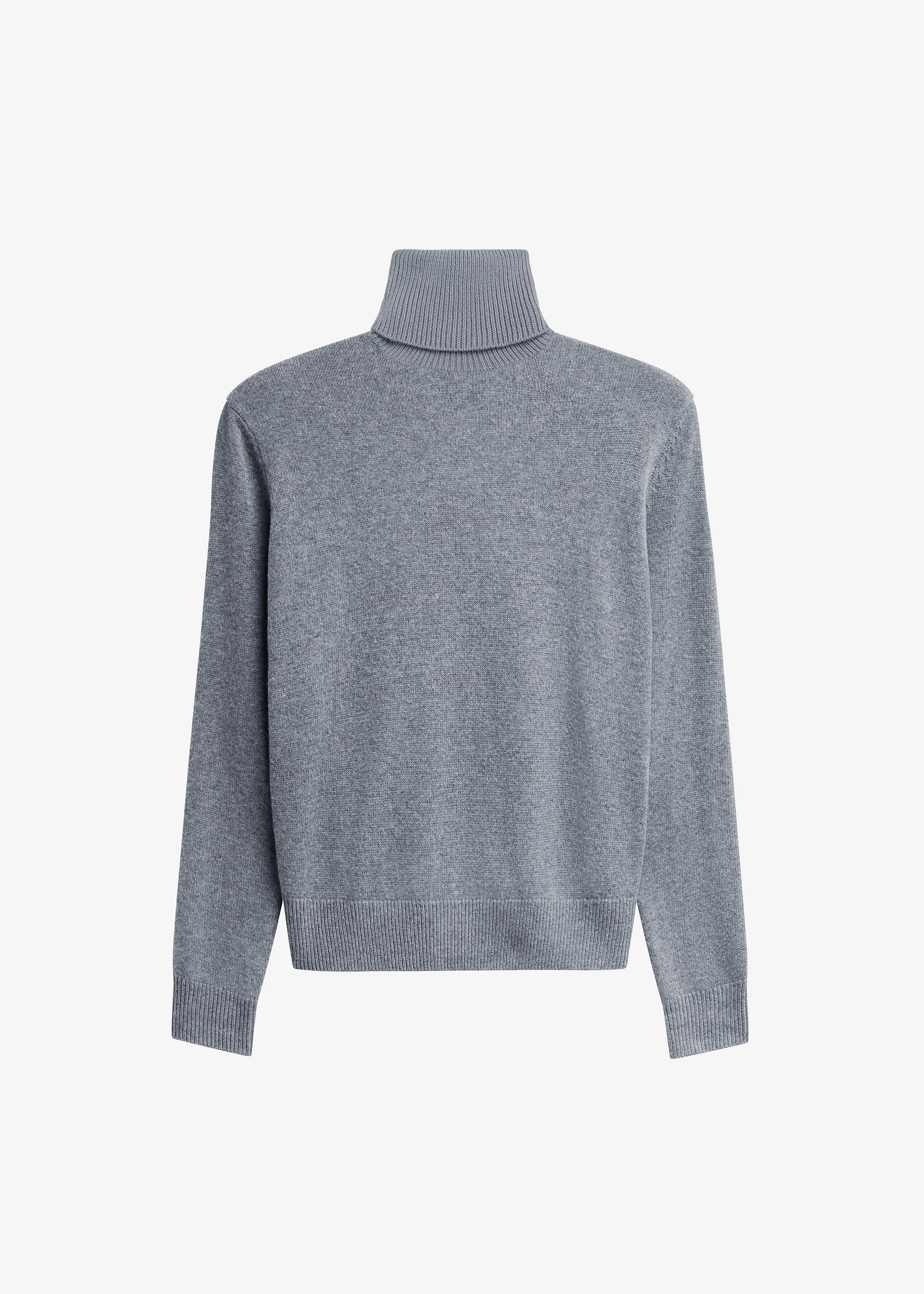 Gala Padded Knit Turtleneck - Dark Grey - 1
