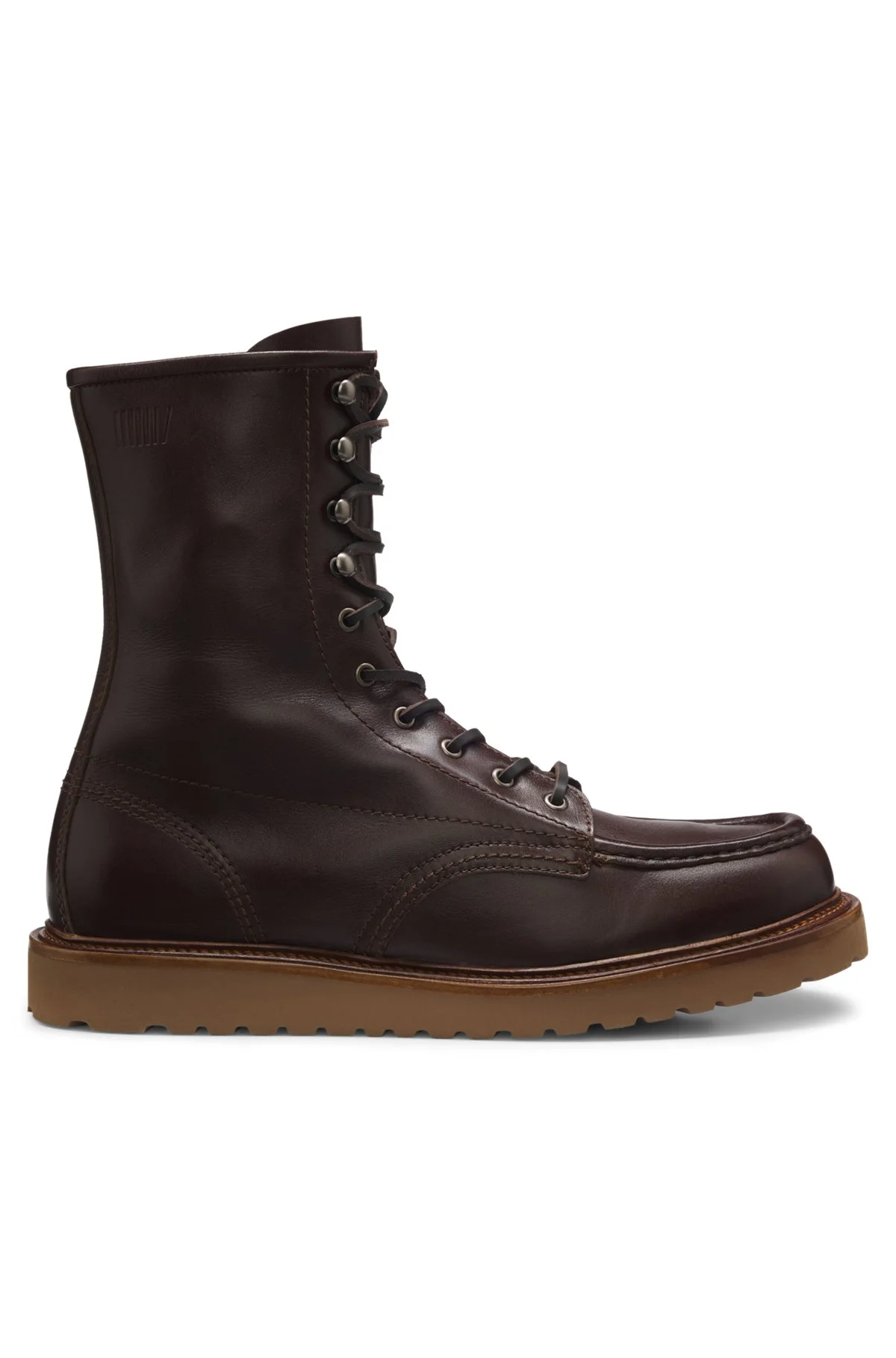 BOSS BY BECKHAM LACE-UP BOOTS IN LEATHER - 1