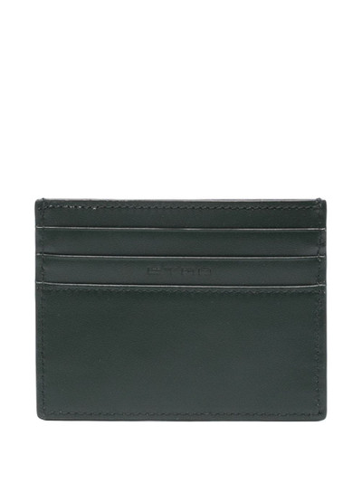 Etro Pegaso motif-embossed leather cardholder outlook