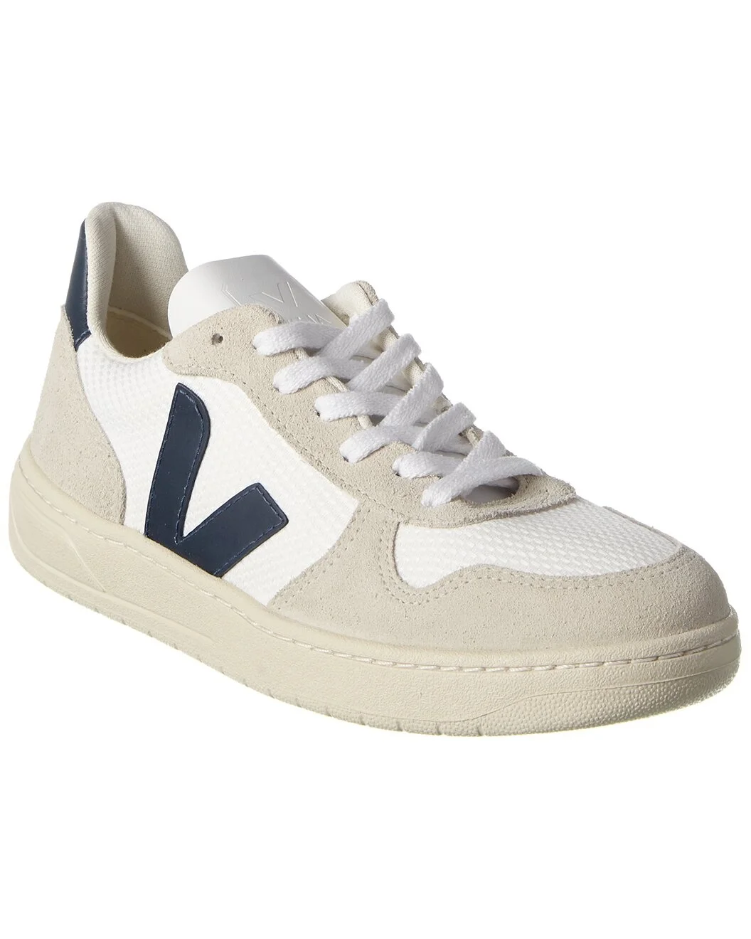 VEJA V-10 Suede-Trim Sneaker - 1